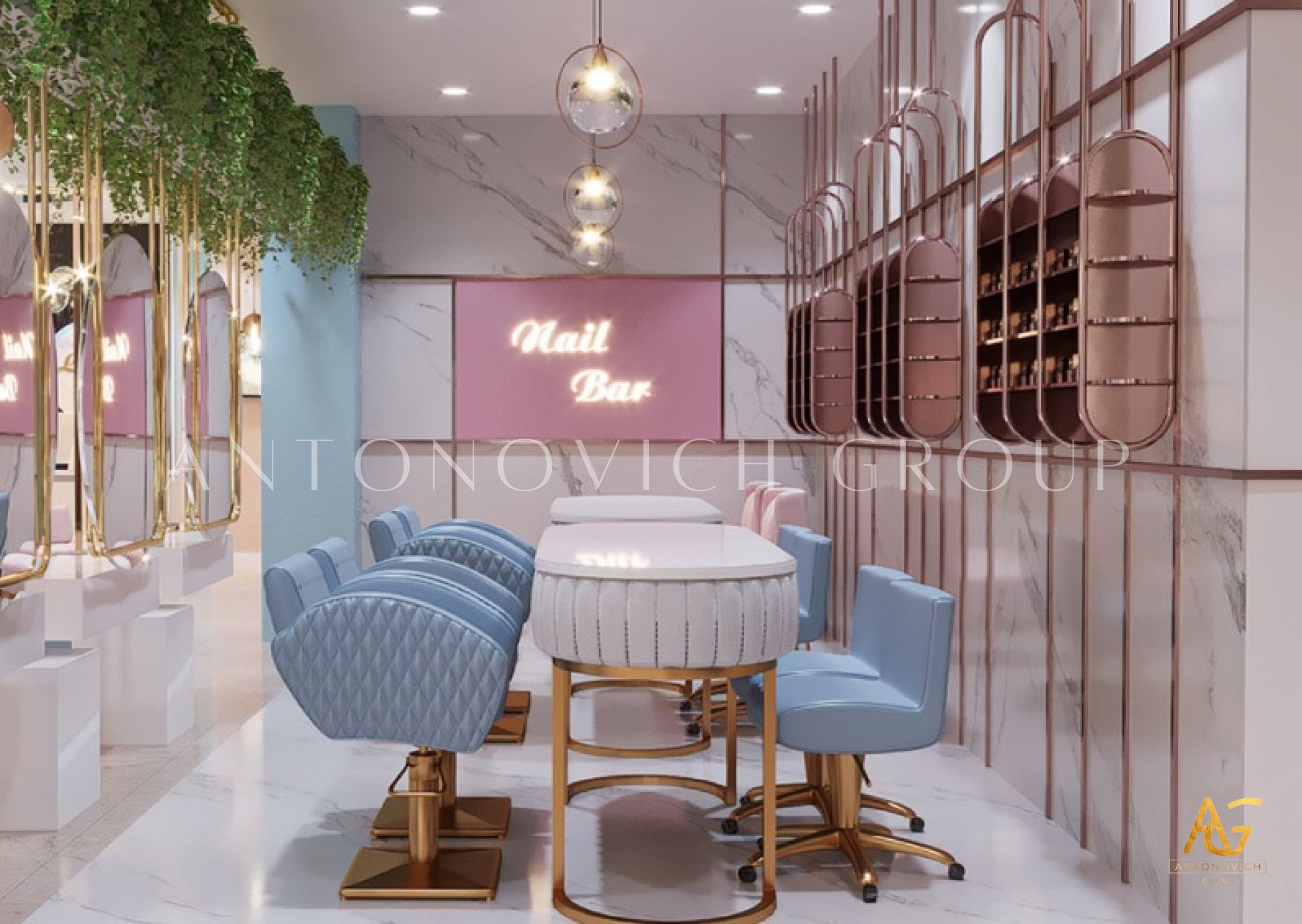 Classy Beauty Salon Interior Design