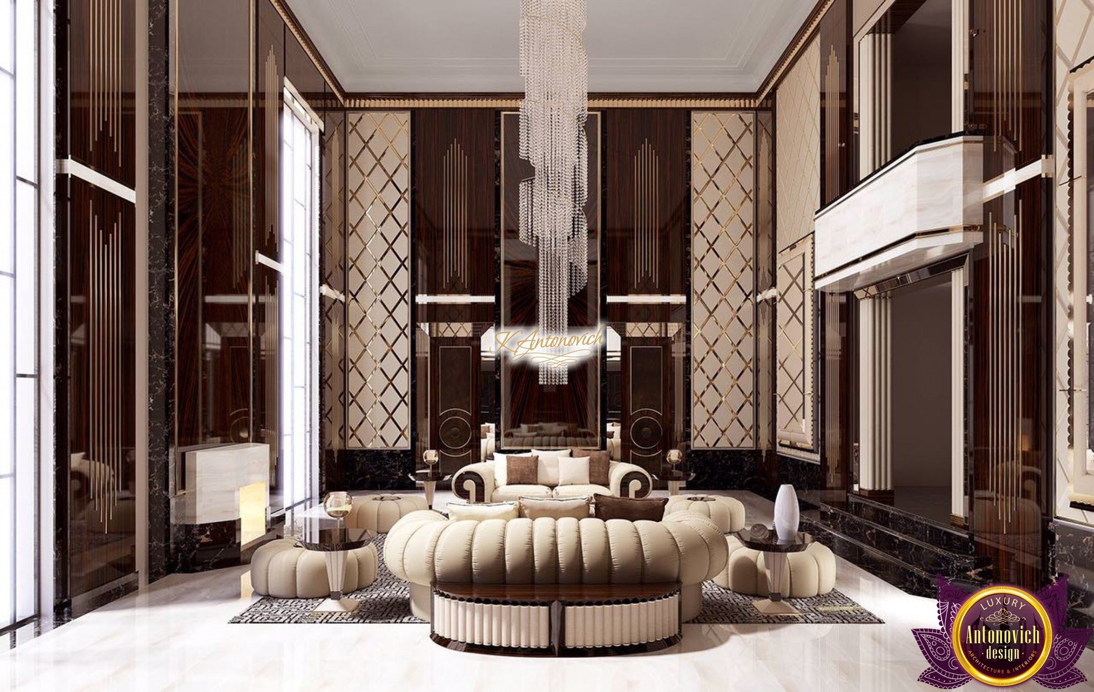 luxury living room furniture in dubai