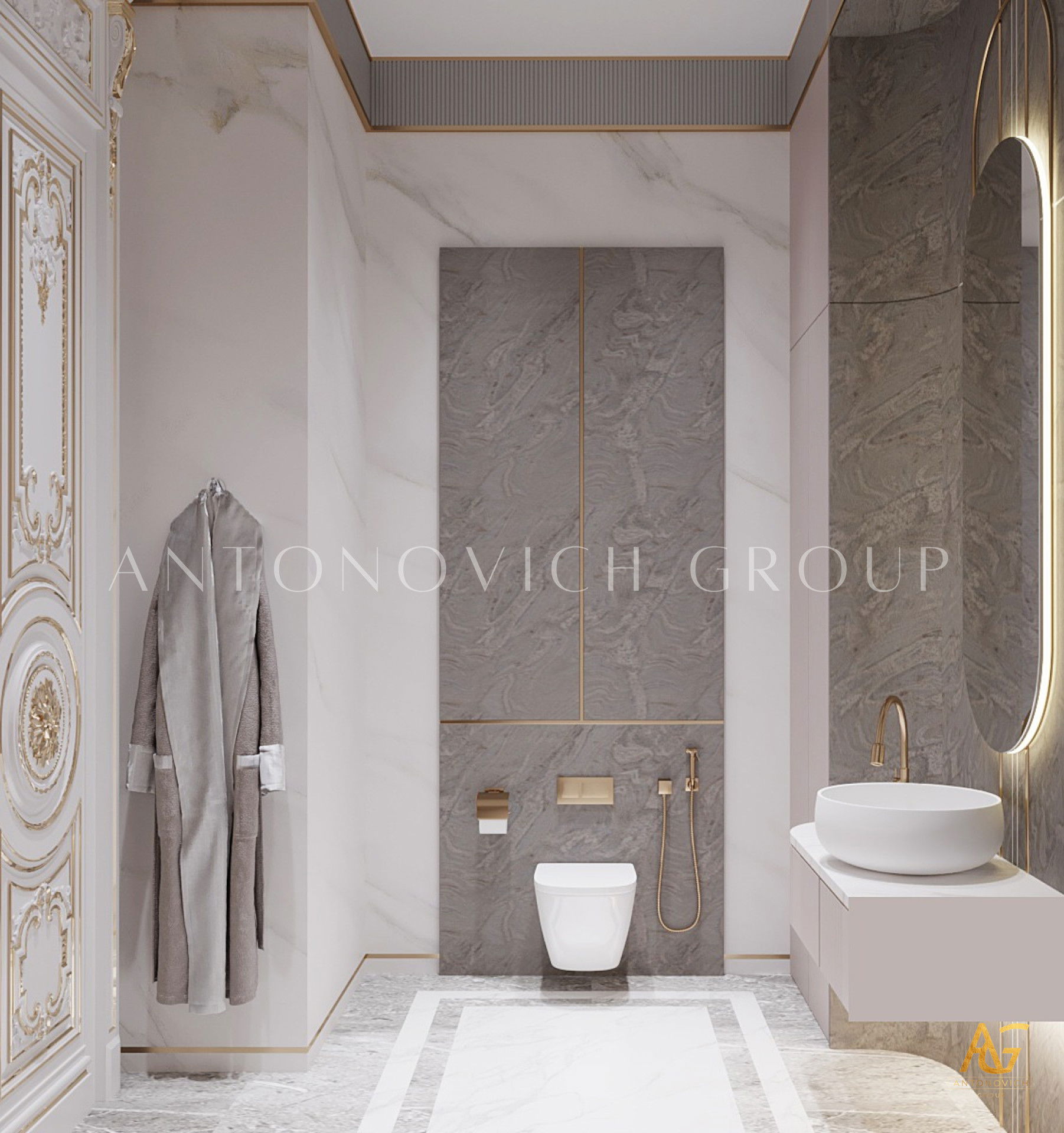 Bathroom Design in Neoclassical