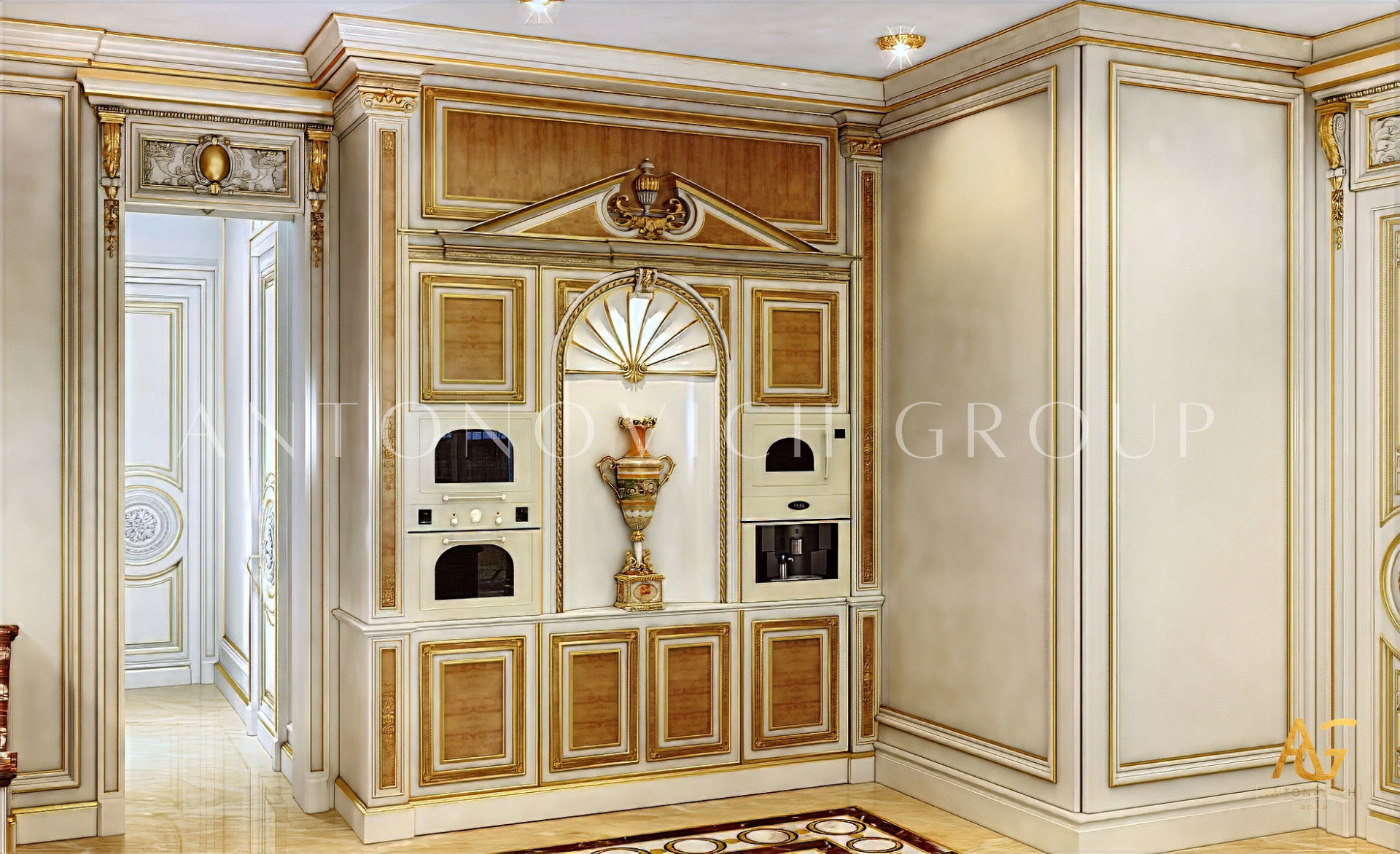 Extravagant Classical Kitchen Design