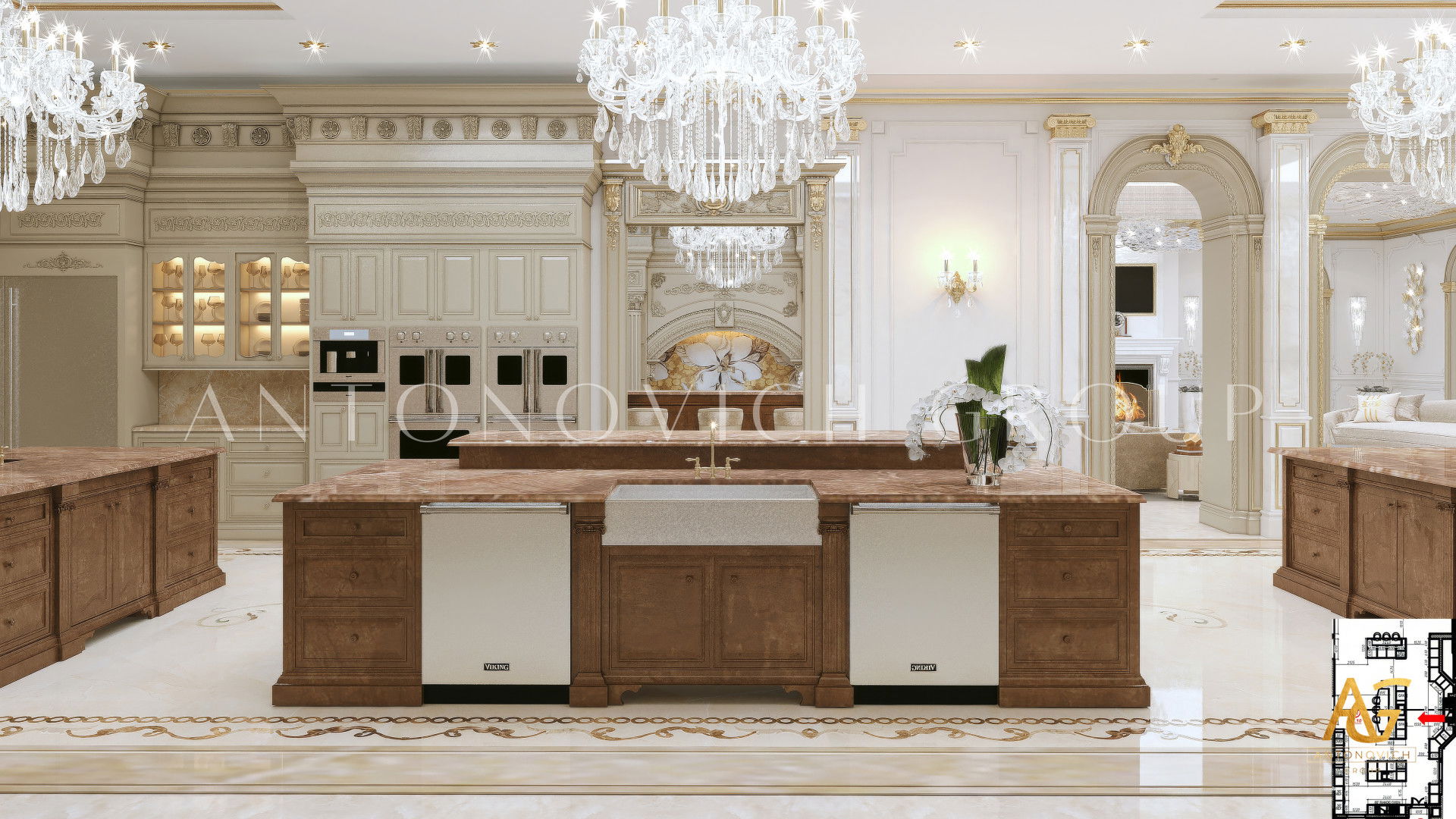 Royal Classic Kitchen Interior Design
