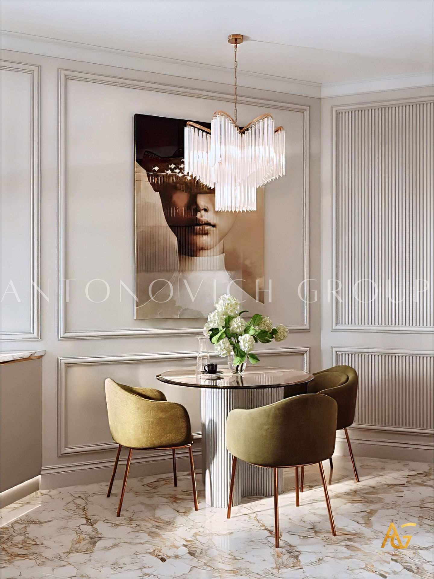Open Space for Dining Room and Kitchen Design