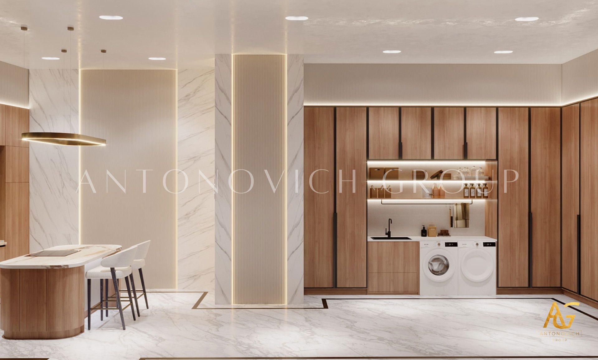 تصميم أنيق للمطبخ