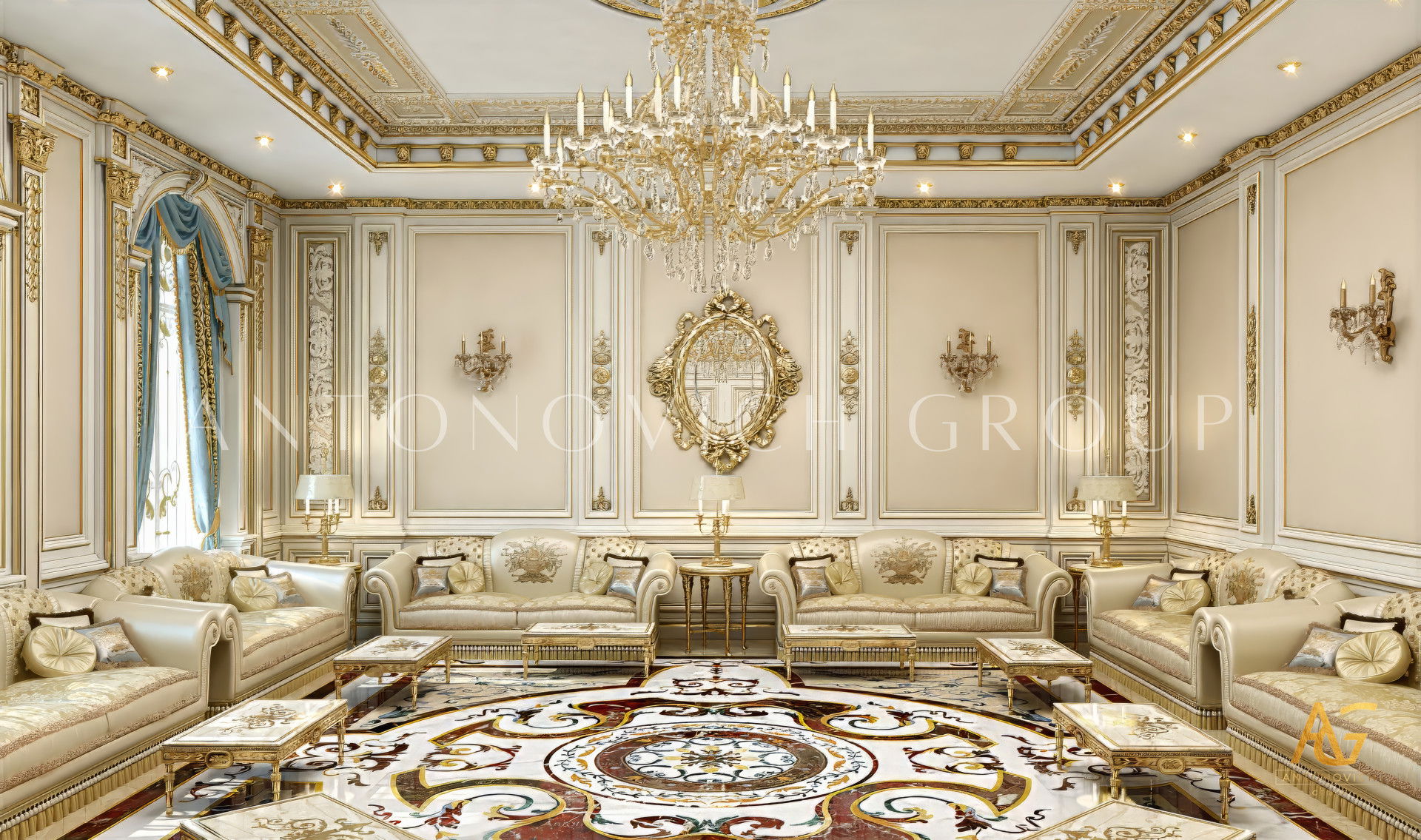 Luxury- Modern Family Sitting Room