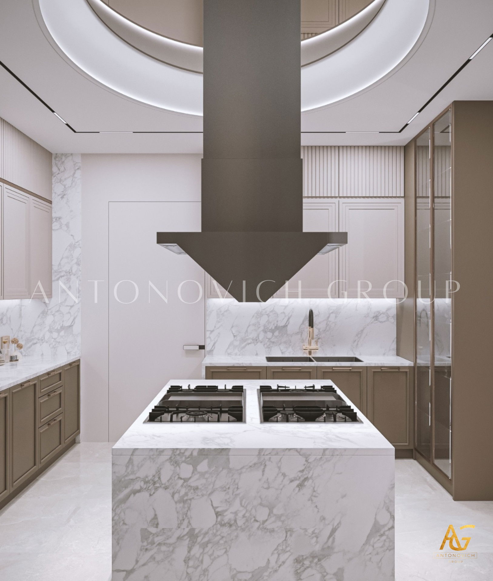 المطبخ الفاخر و غرفة الطعام