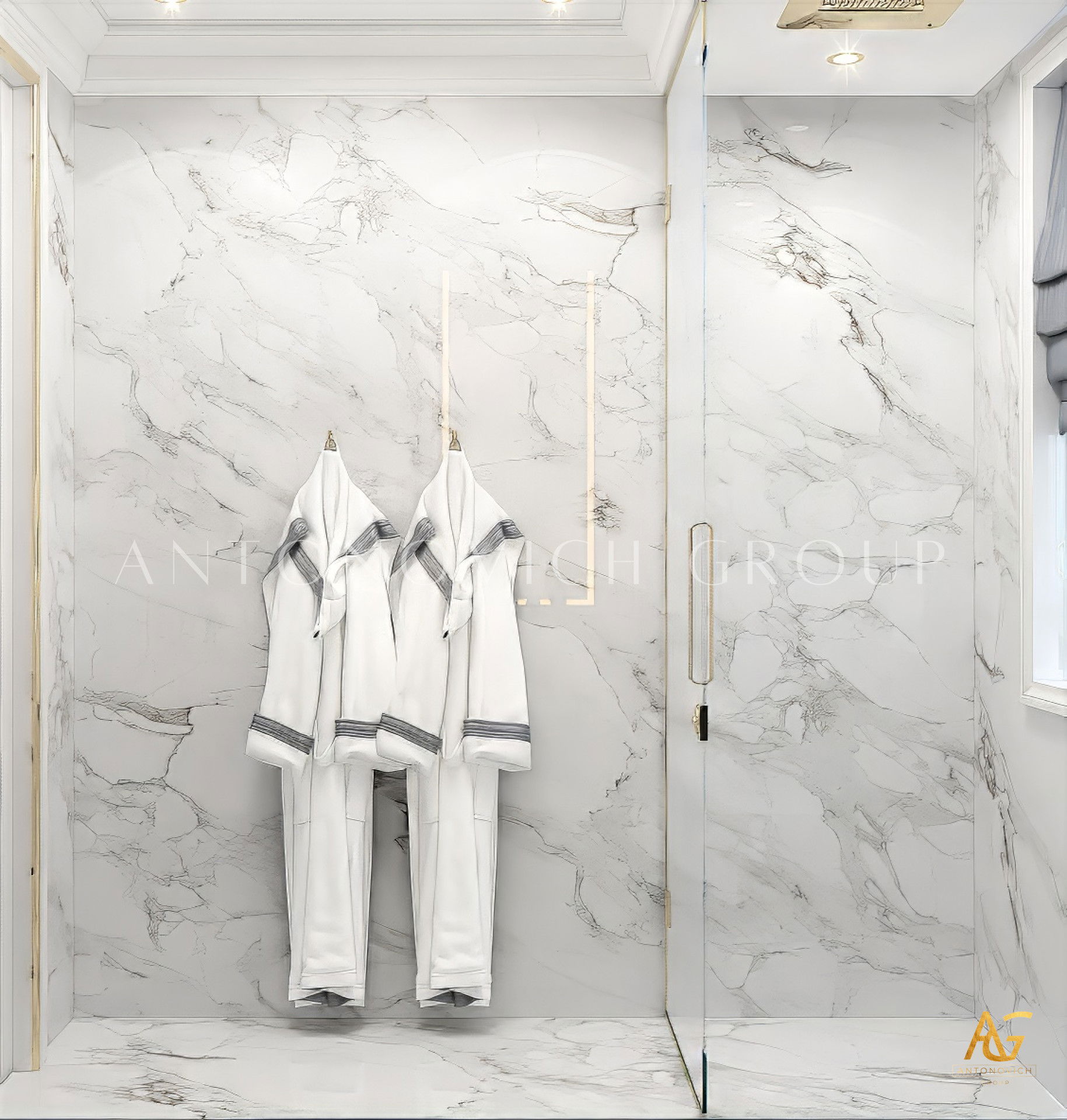 Refined Bathroom interior design