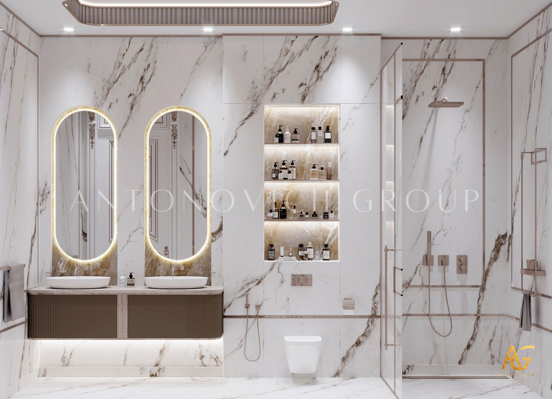 Interesting bathroom design