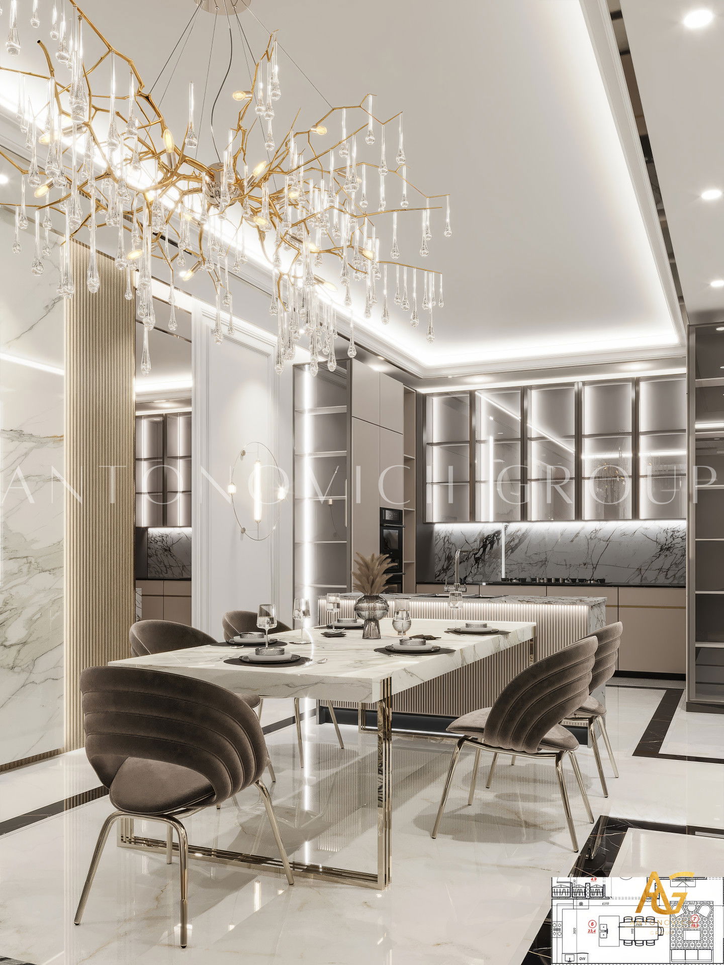 فيلا عائلية على الطراز العربي الحديث