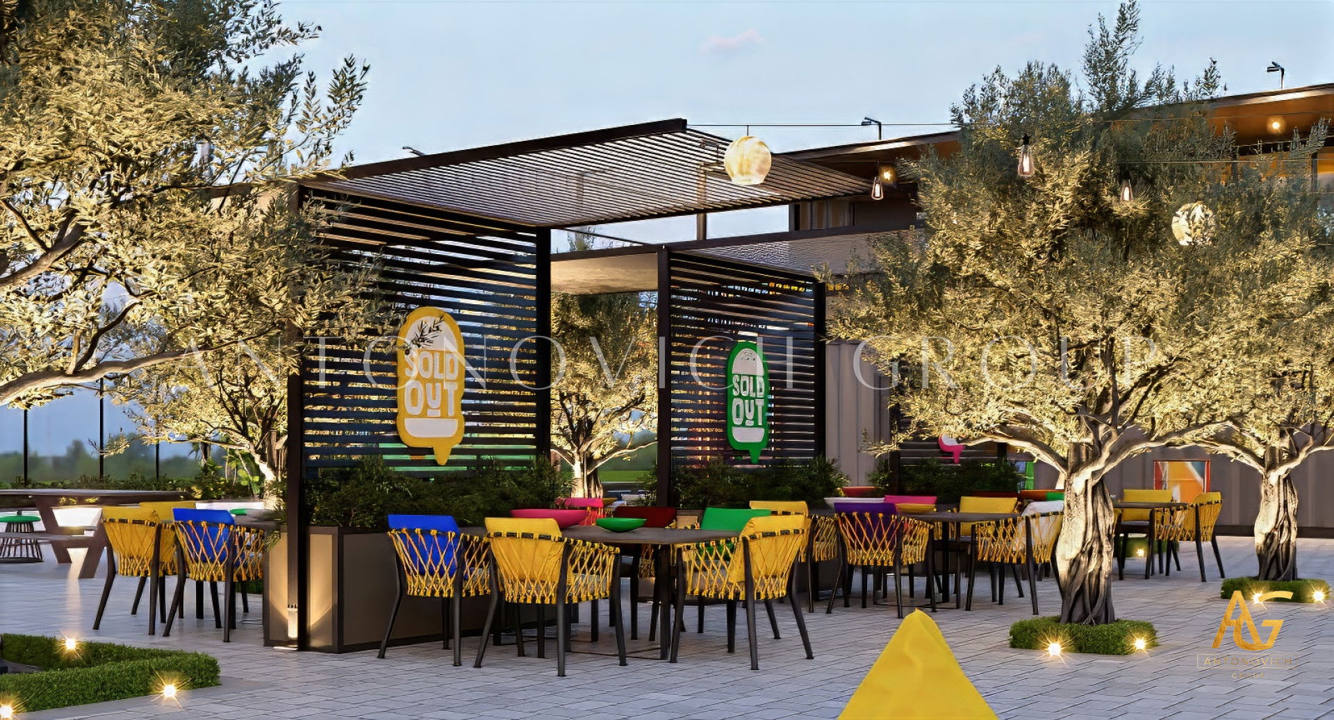 Restaurant exterior design