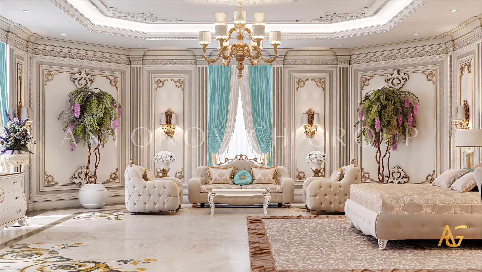 Glamorous Family Sitting Room