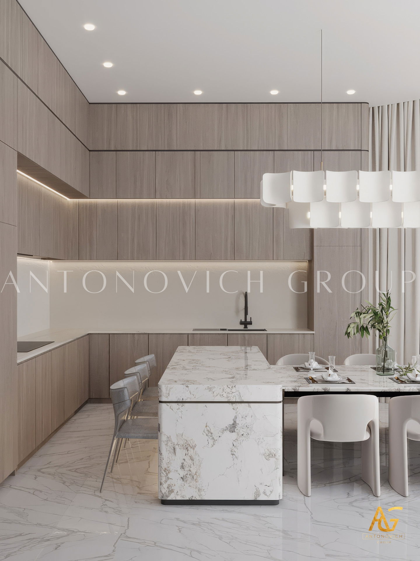 Villa kitchen interior design