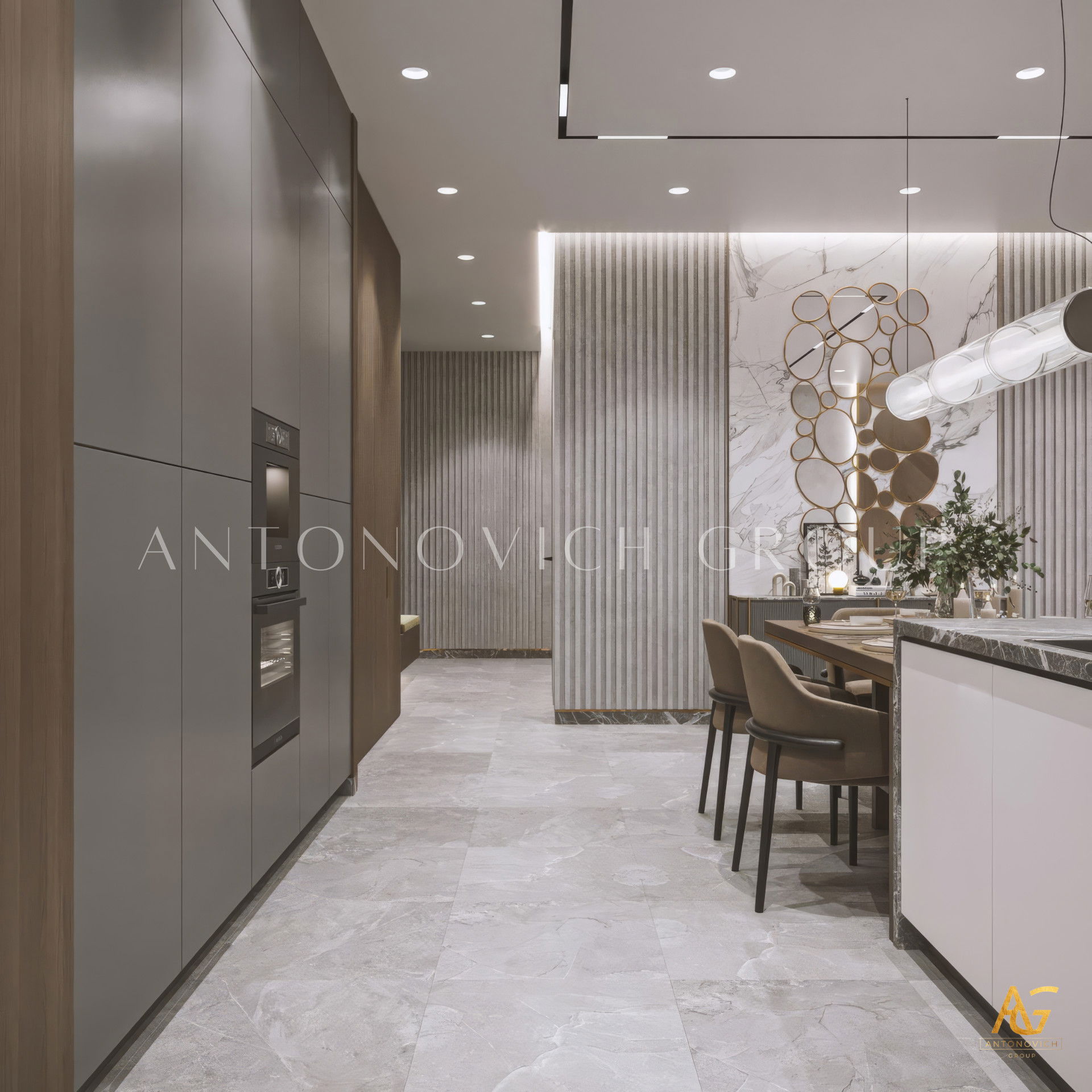 Уникальный стиль интерьера столовой