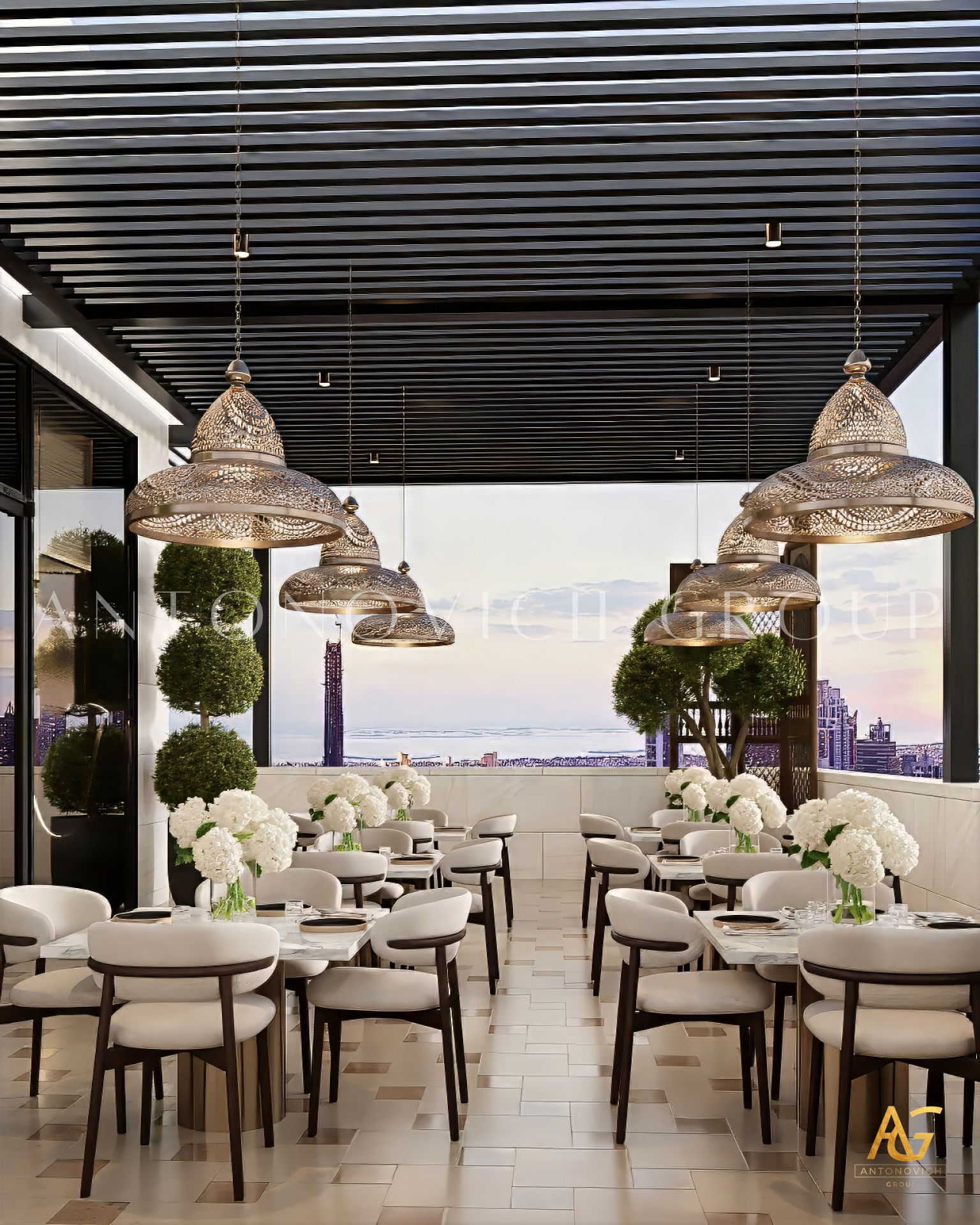 Уютный ужин на свежем воздухе в Дубае