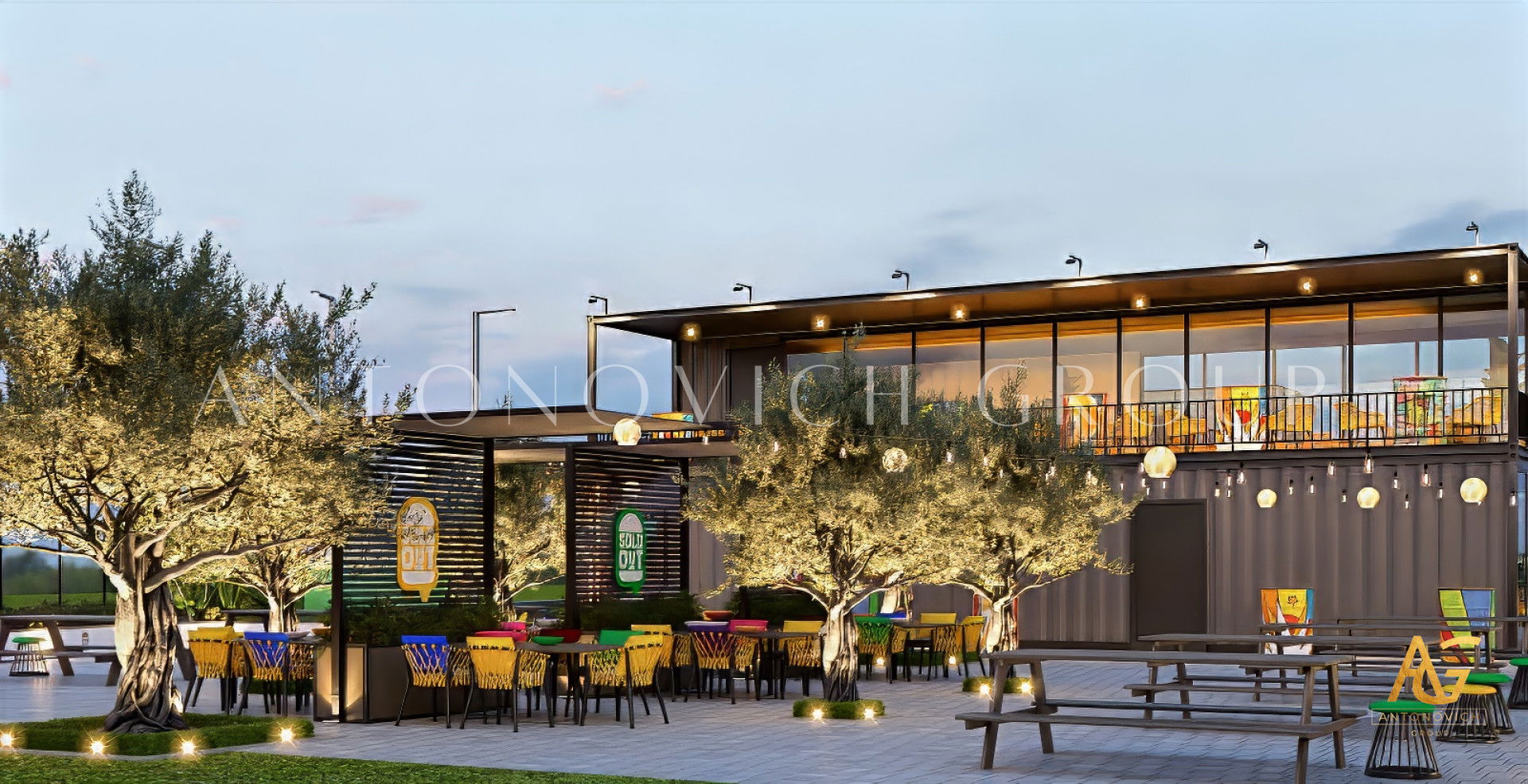 Restaurant exterior design