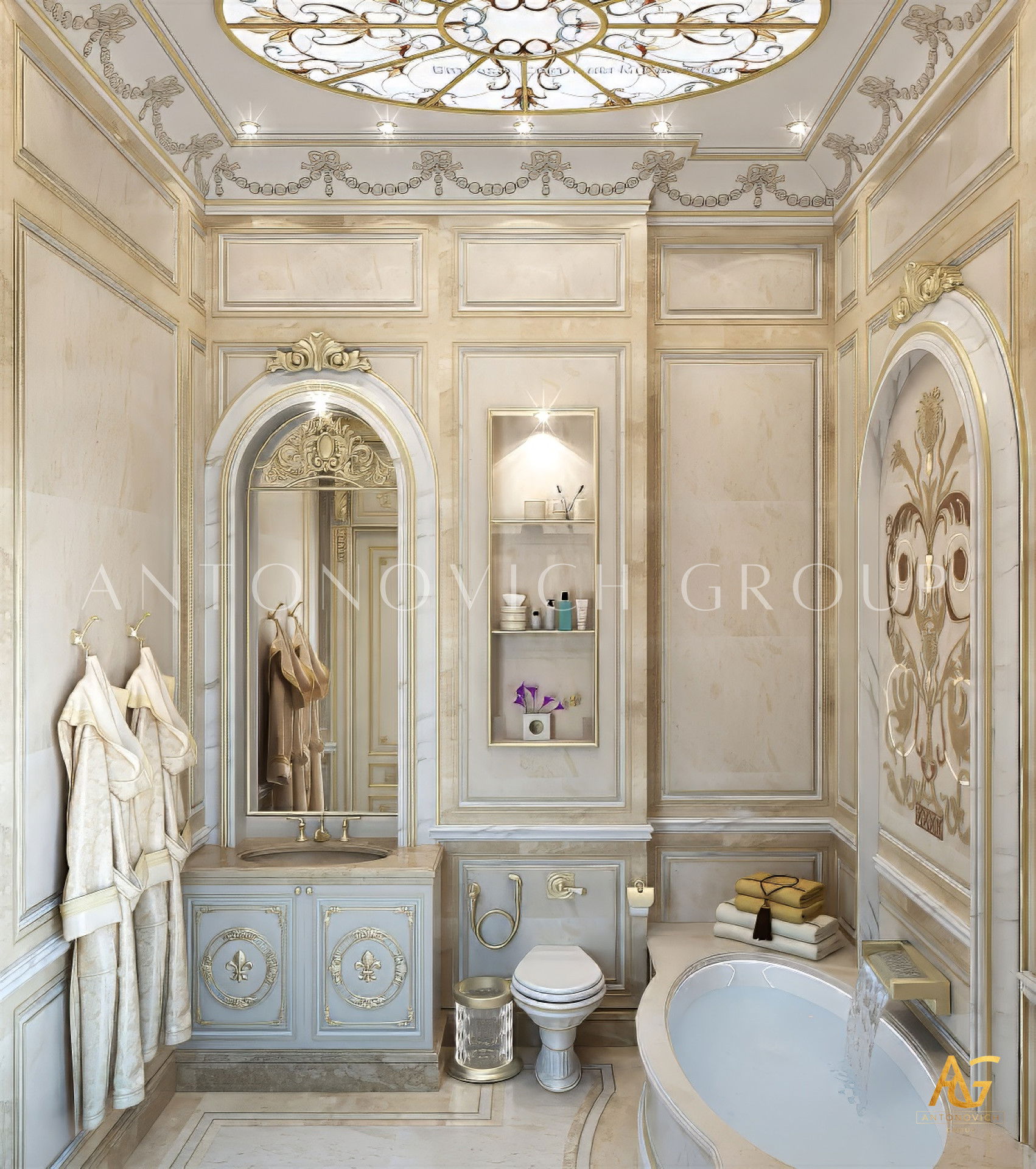 أفضل تصميم حمام جرلي