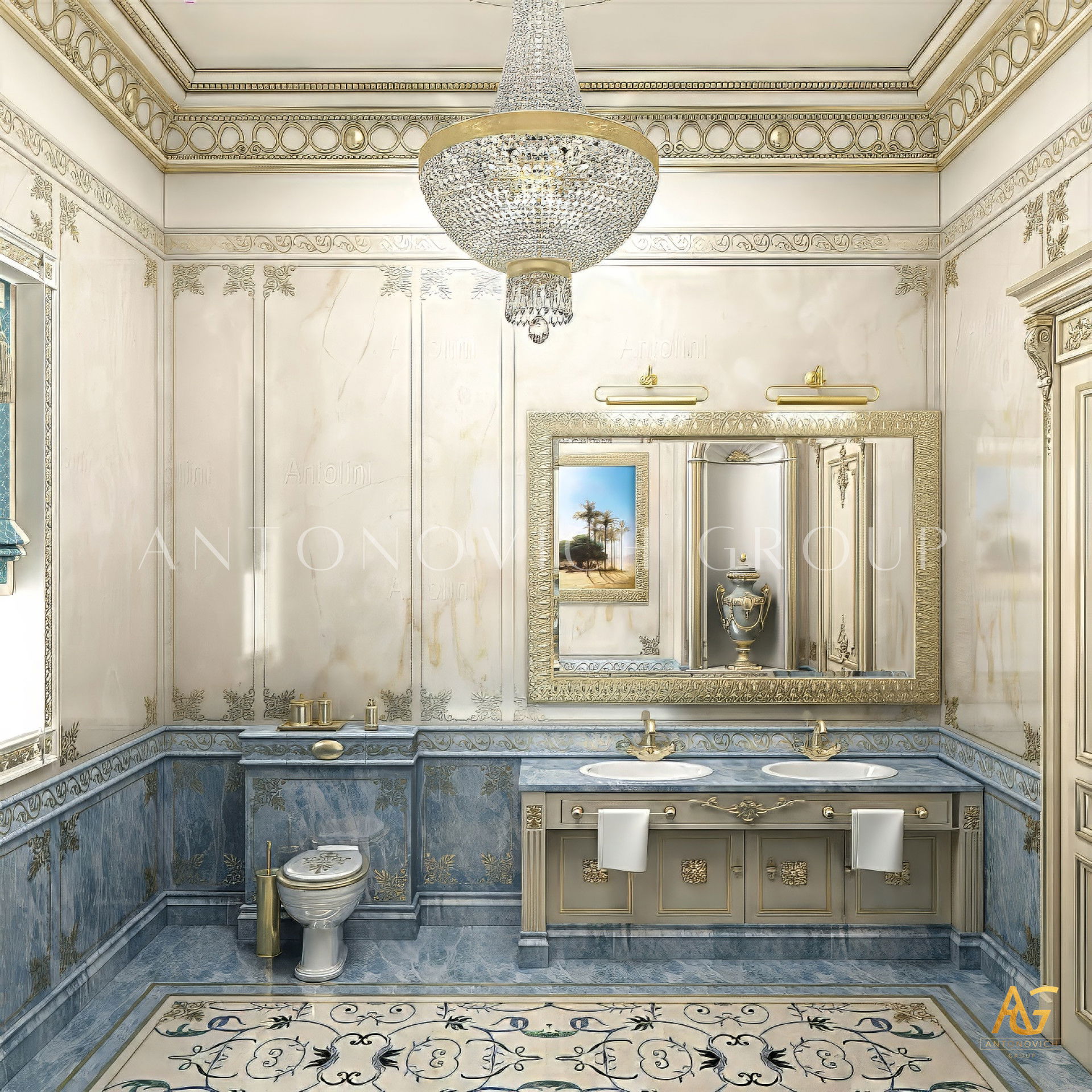Elegant Bathroom Interior Design in Dubai