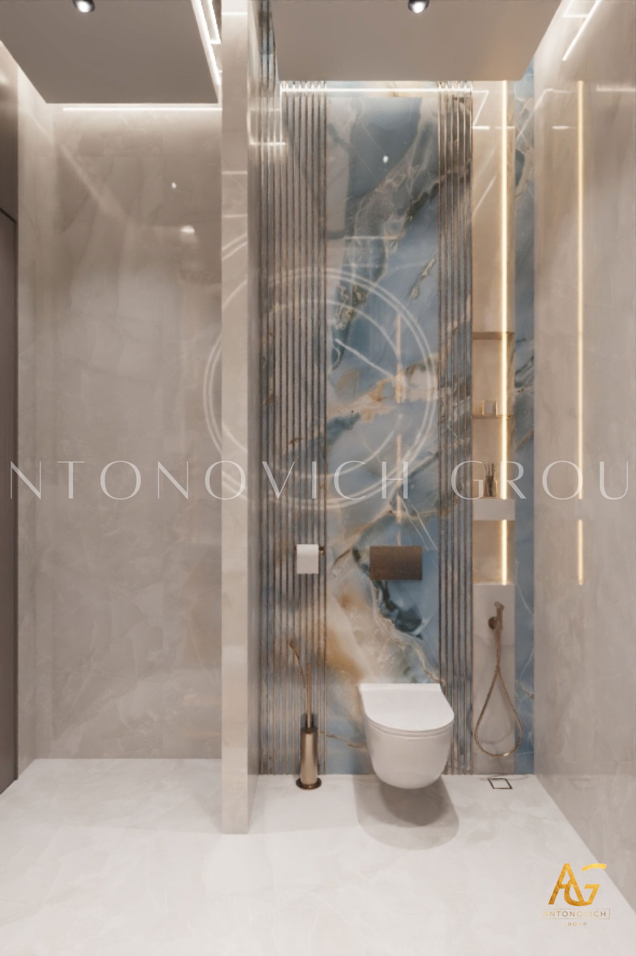 تصميم التصميم الداخلي للحمام بالفن الحديث