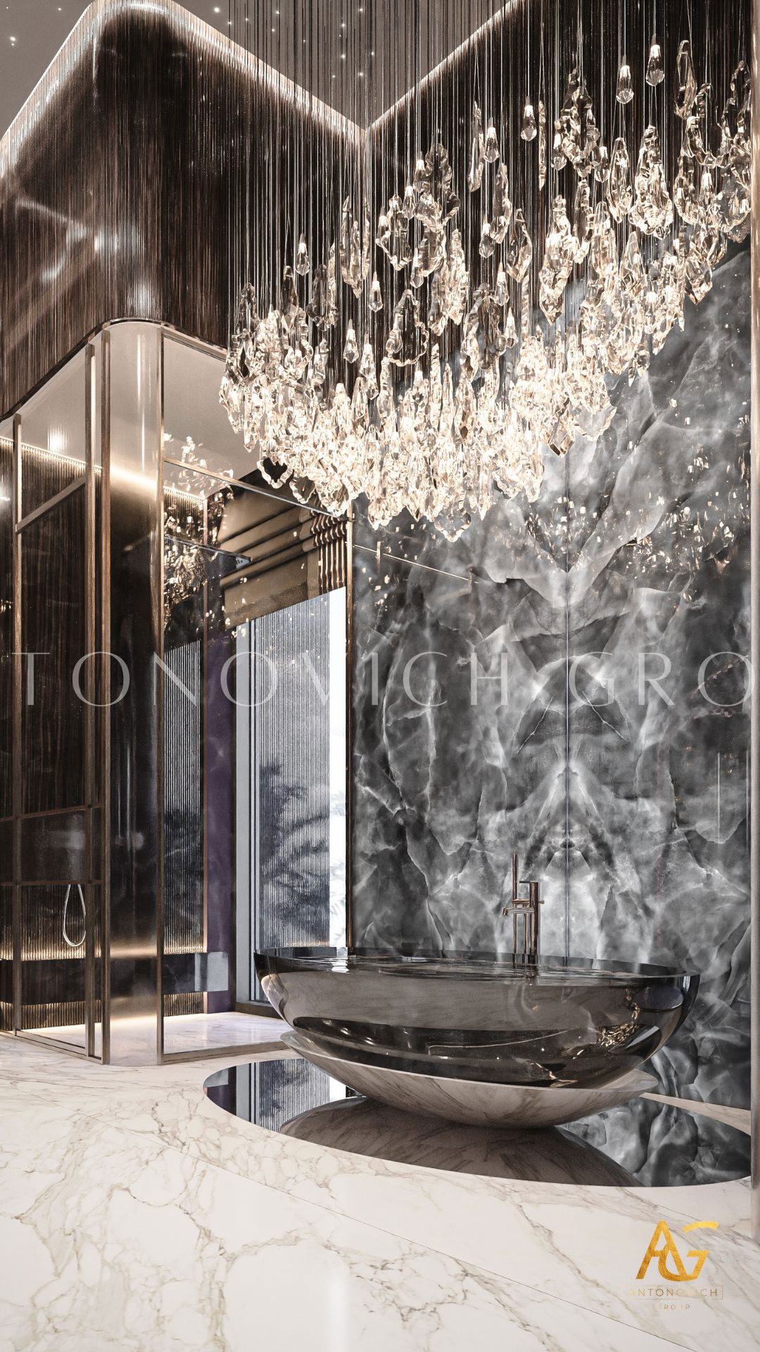 Стильный дизайн ванной комнаты