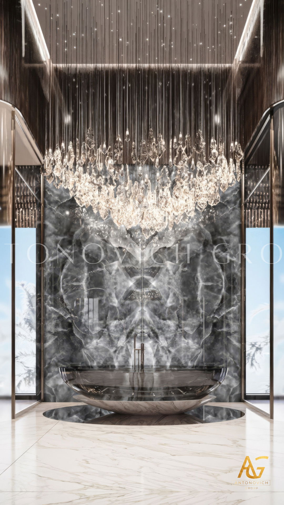 Стильный дизайн ванной комнаты