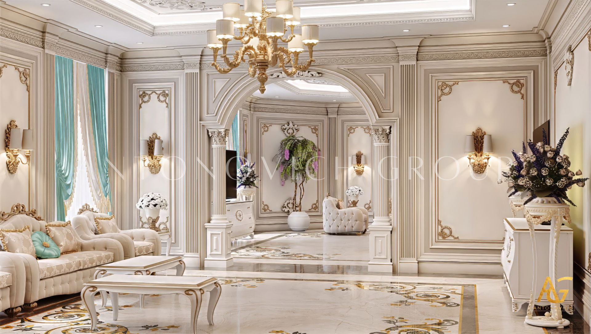 Glamorous Family Sitting Room