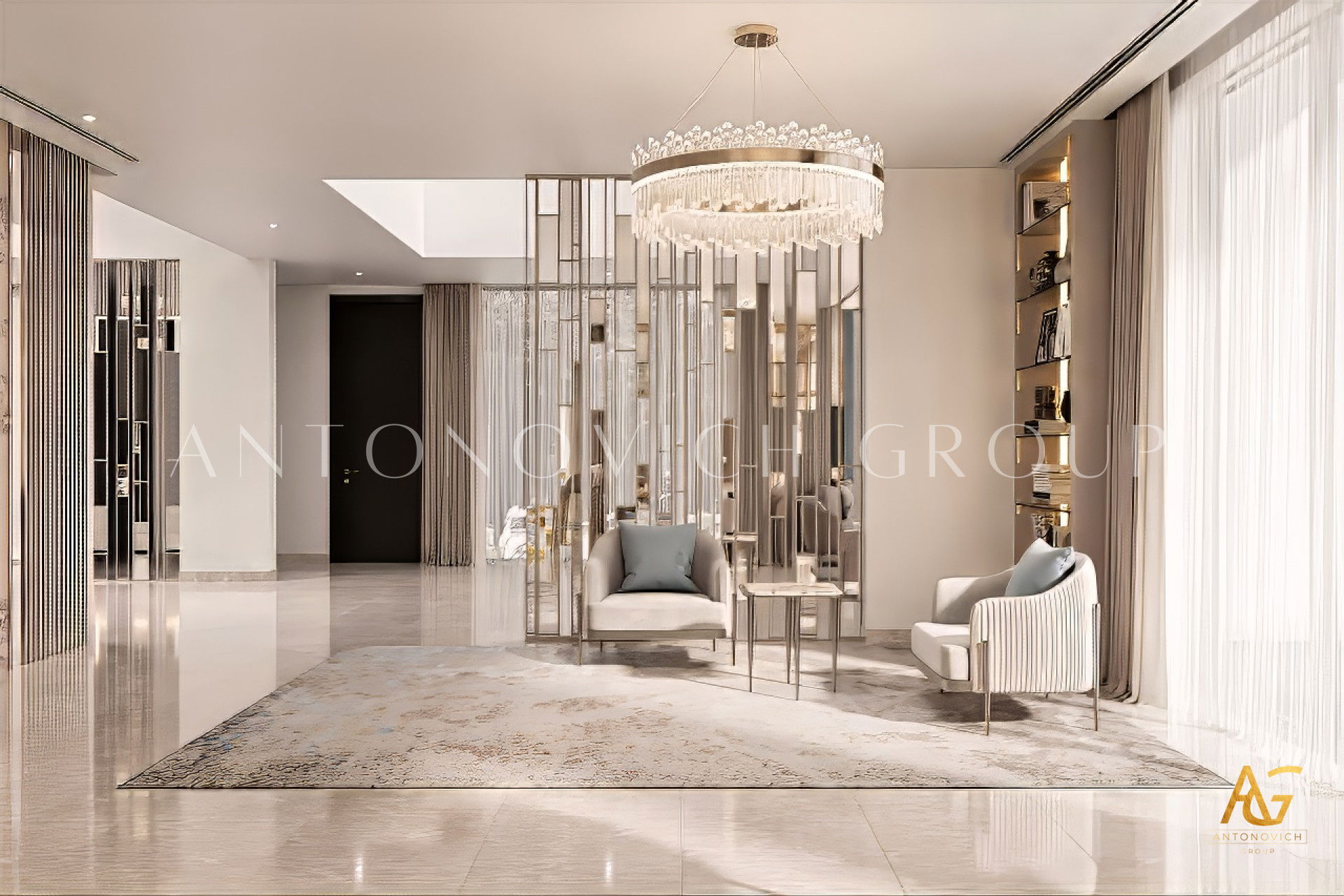 تصميم داخلي لغرفة طعام في الامارات