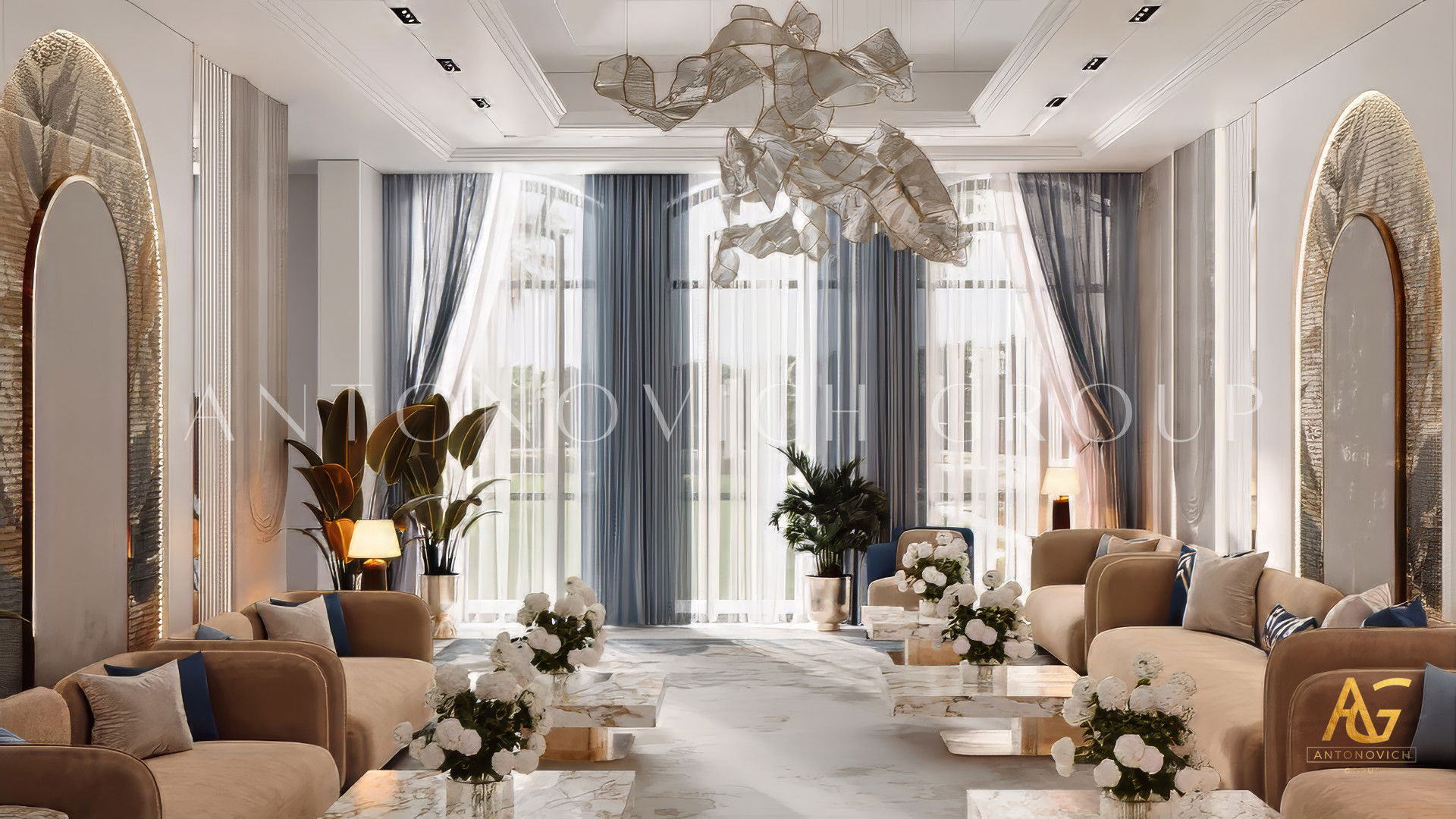 Люксовый дизайн интерьера в Эр-Рияде и Саудовской Аравии