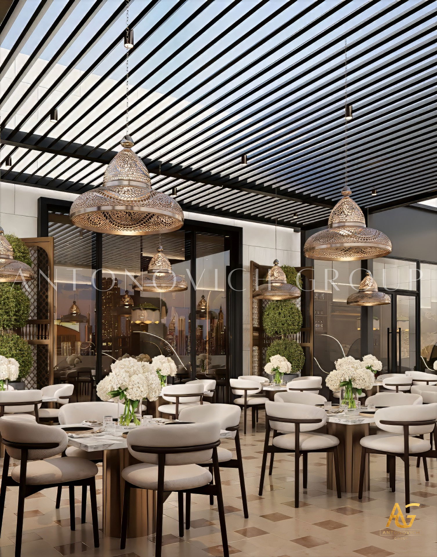 Уютный ужин на свежем воздухе в Дубае