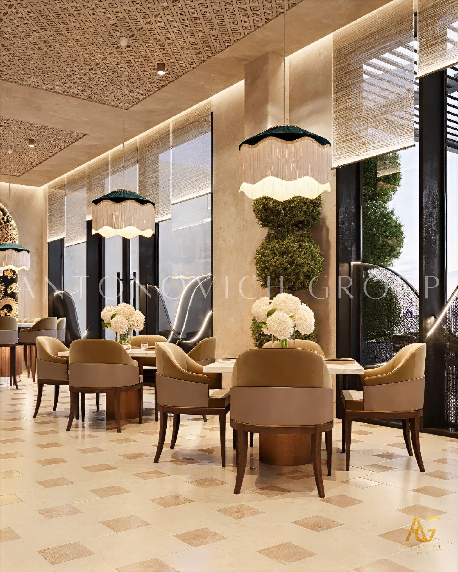 Restaurant interior design LA