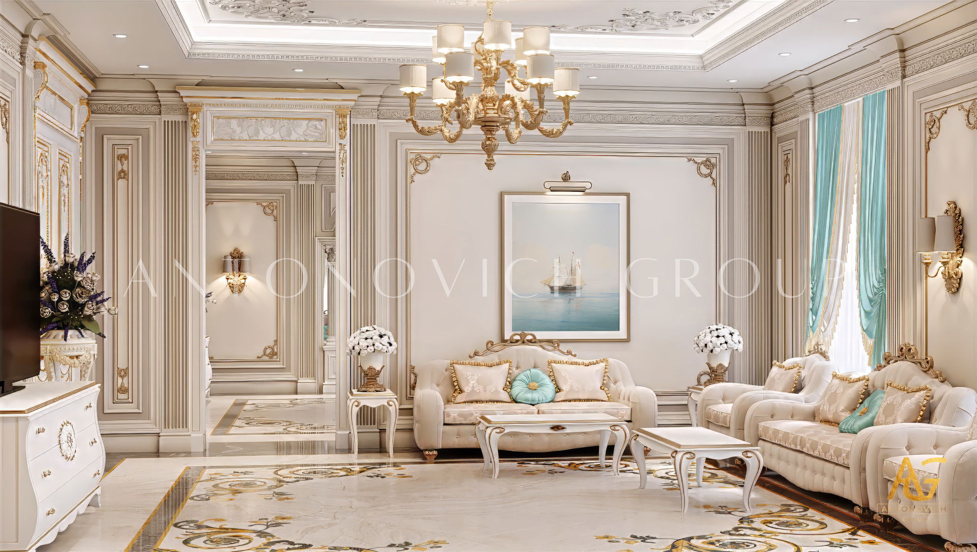Glamorous Family Sitting Room