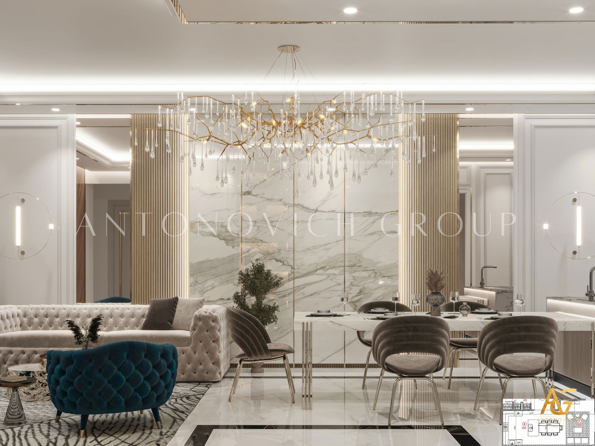 فيلا عائلية على الطراز العربي الحديث