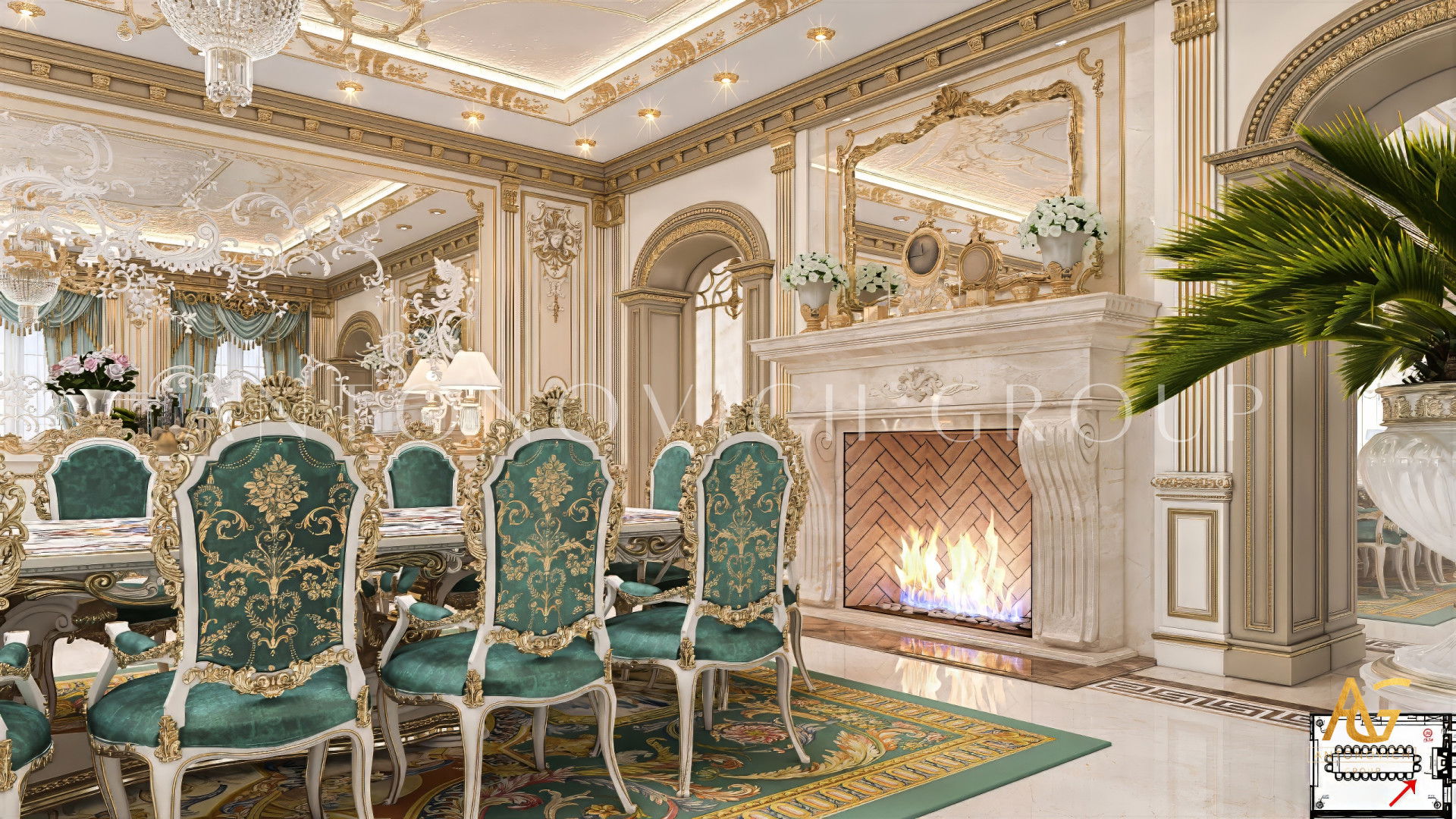 غرفة طعام رائعه