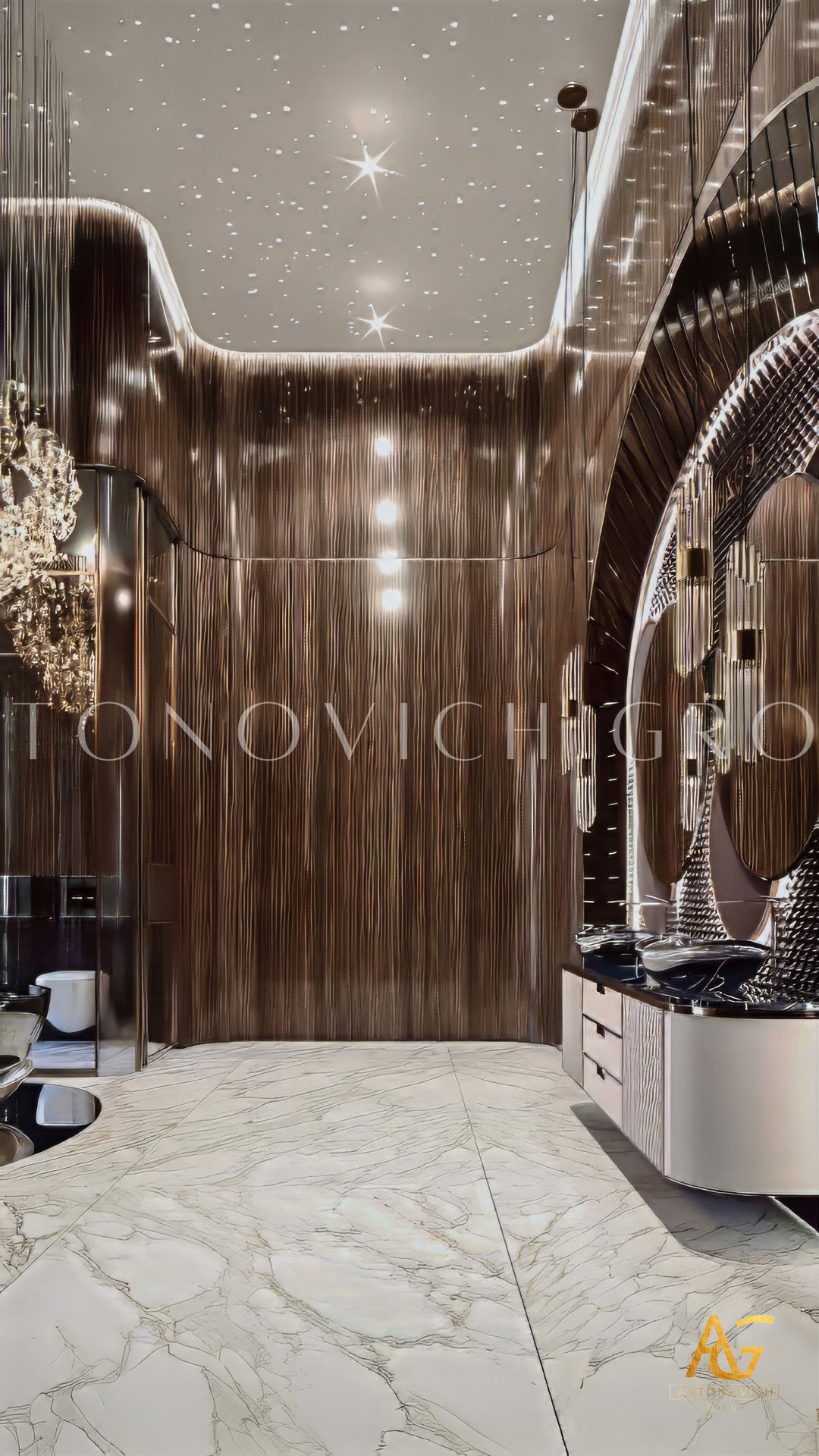 Стильный дизайн ванной комнаты