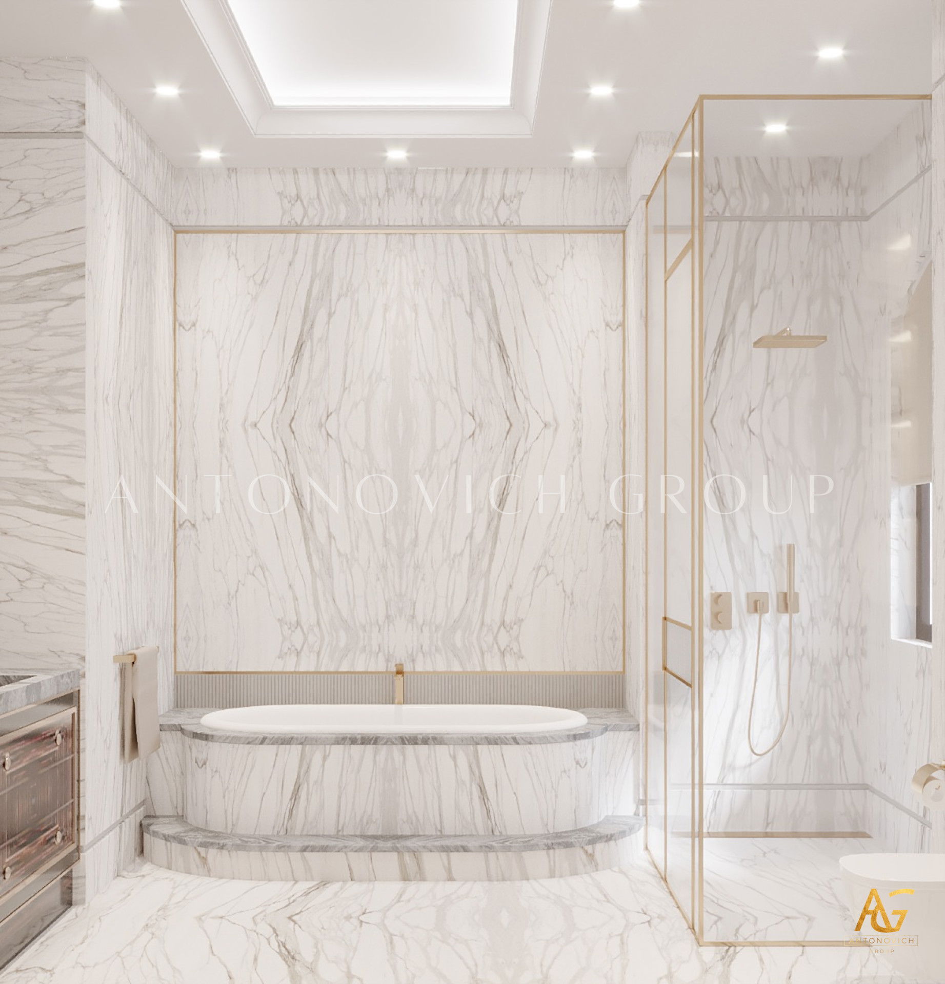 Cozy bathroom interior