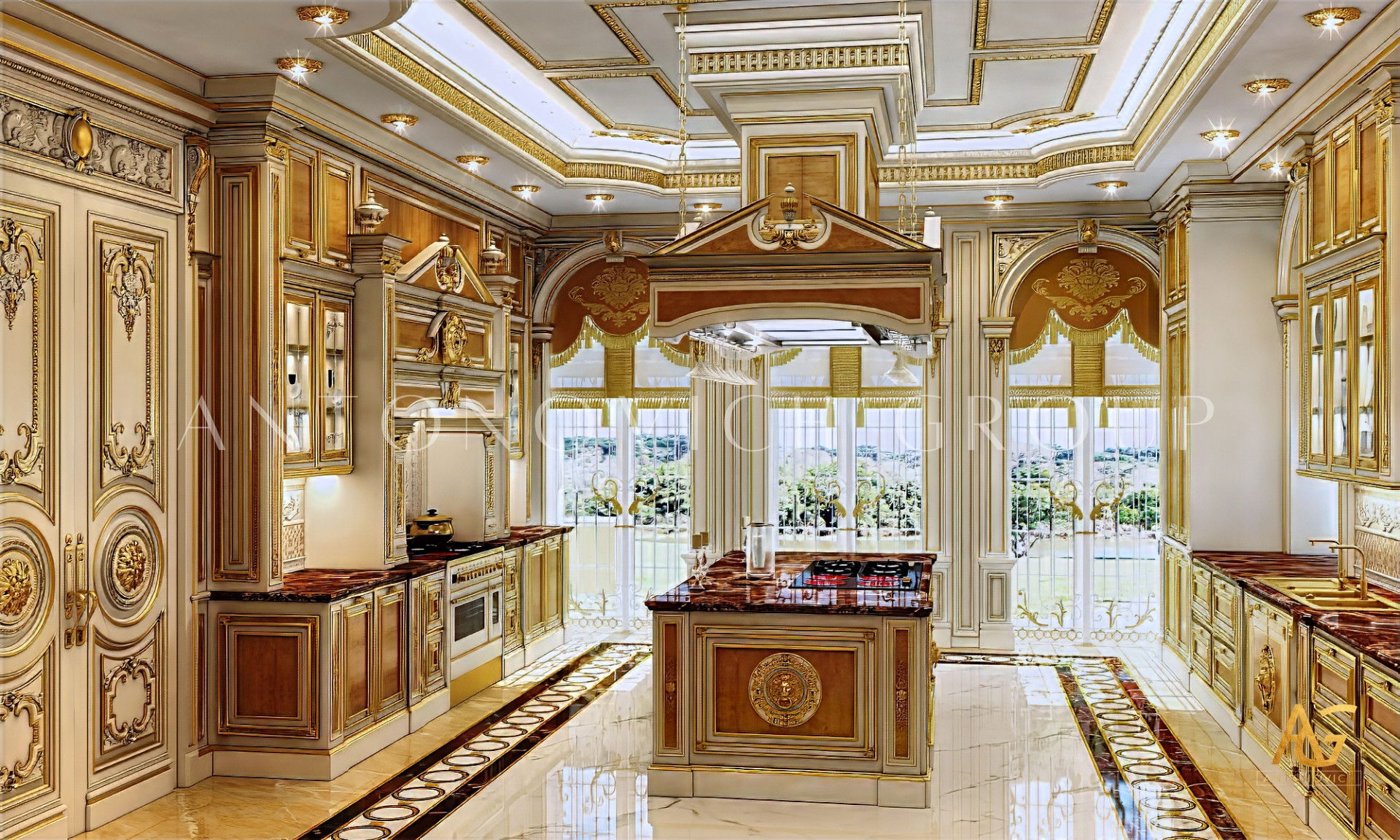 Extravagant Classical Kitchen Design