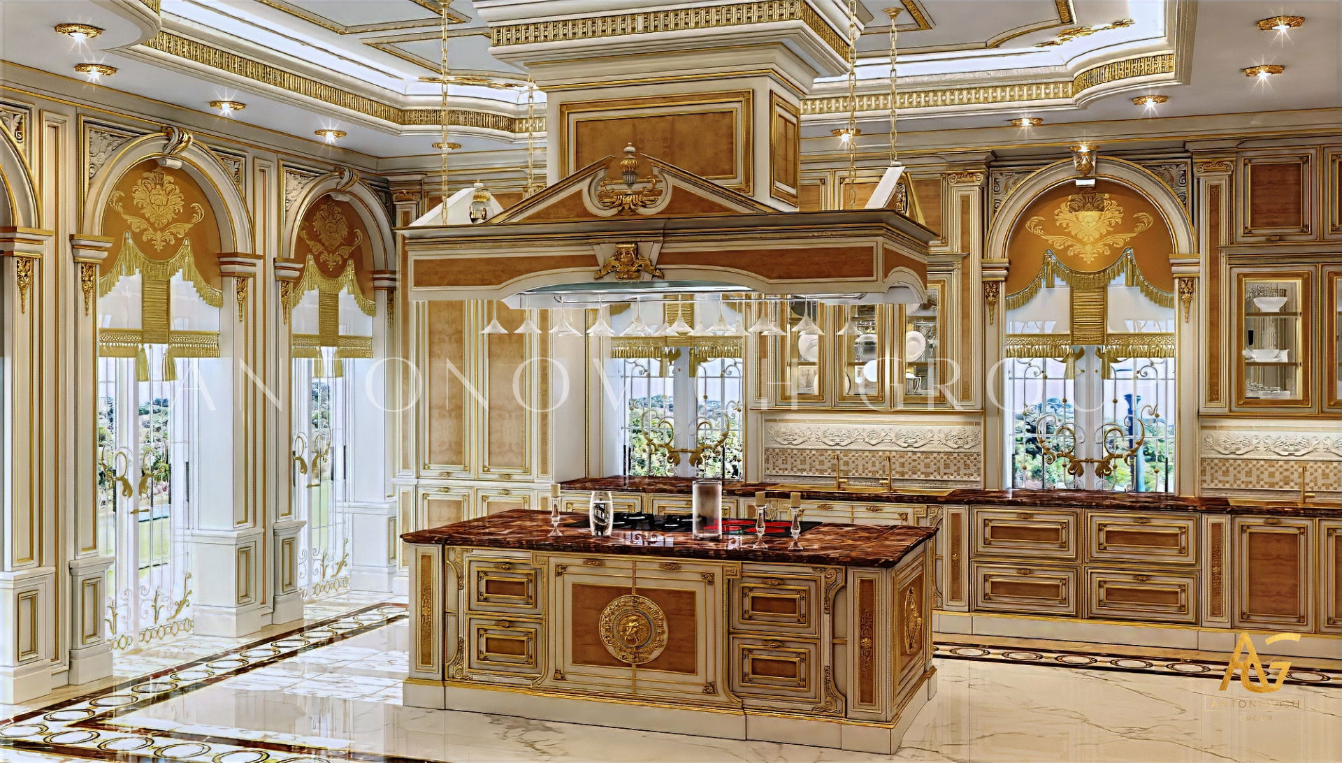 Extravagant Classical Kitchen Design