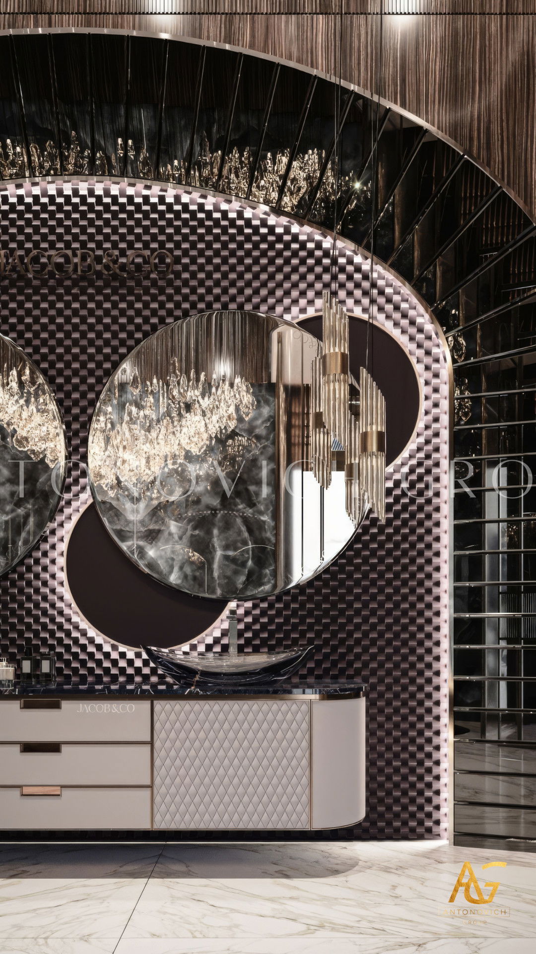 Стильный дизайн ванной комнаты