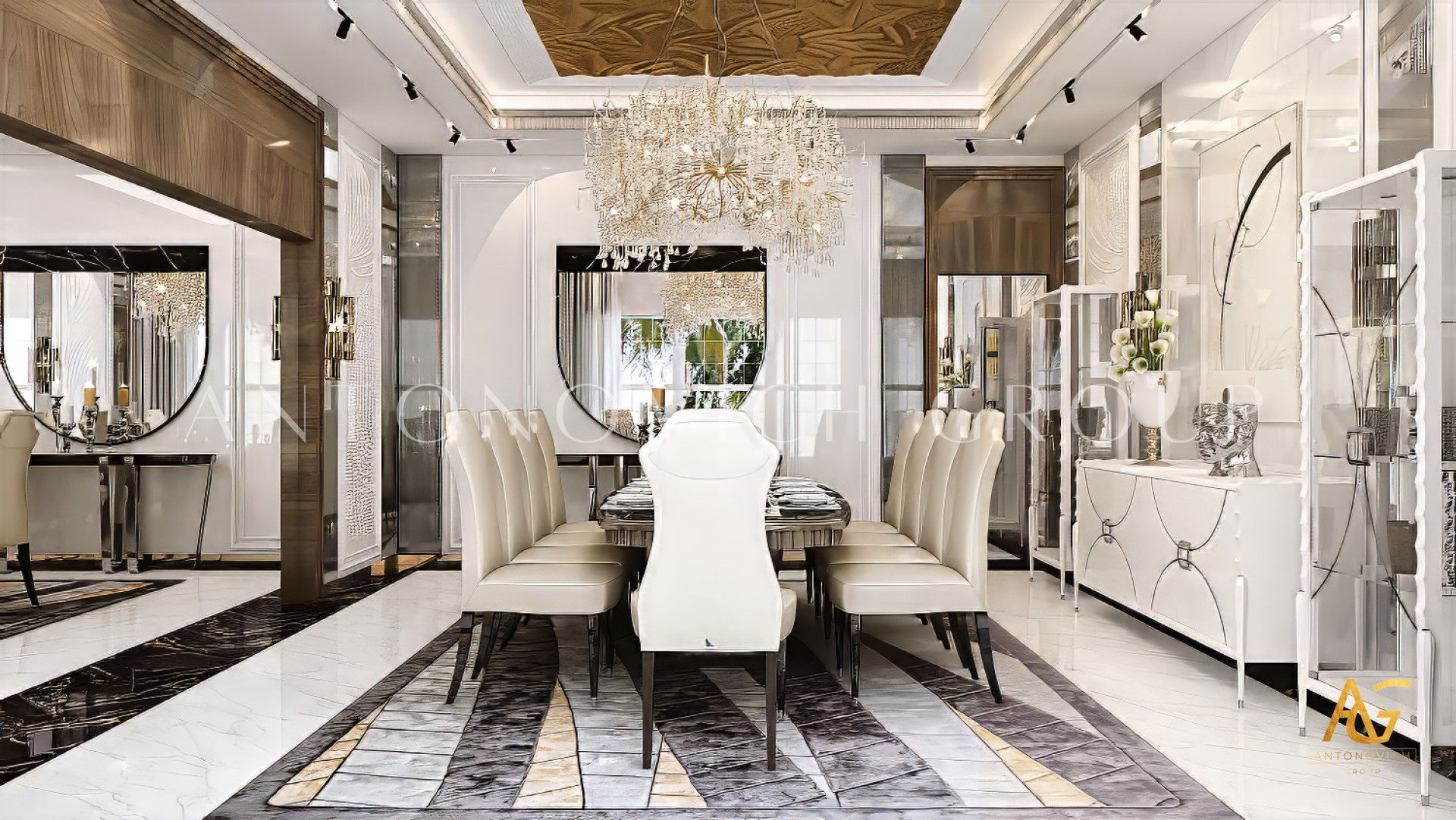 Современная эксклюзивная столовая