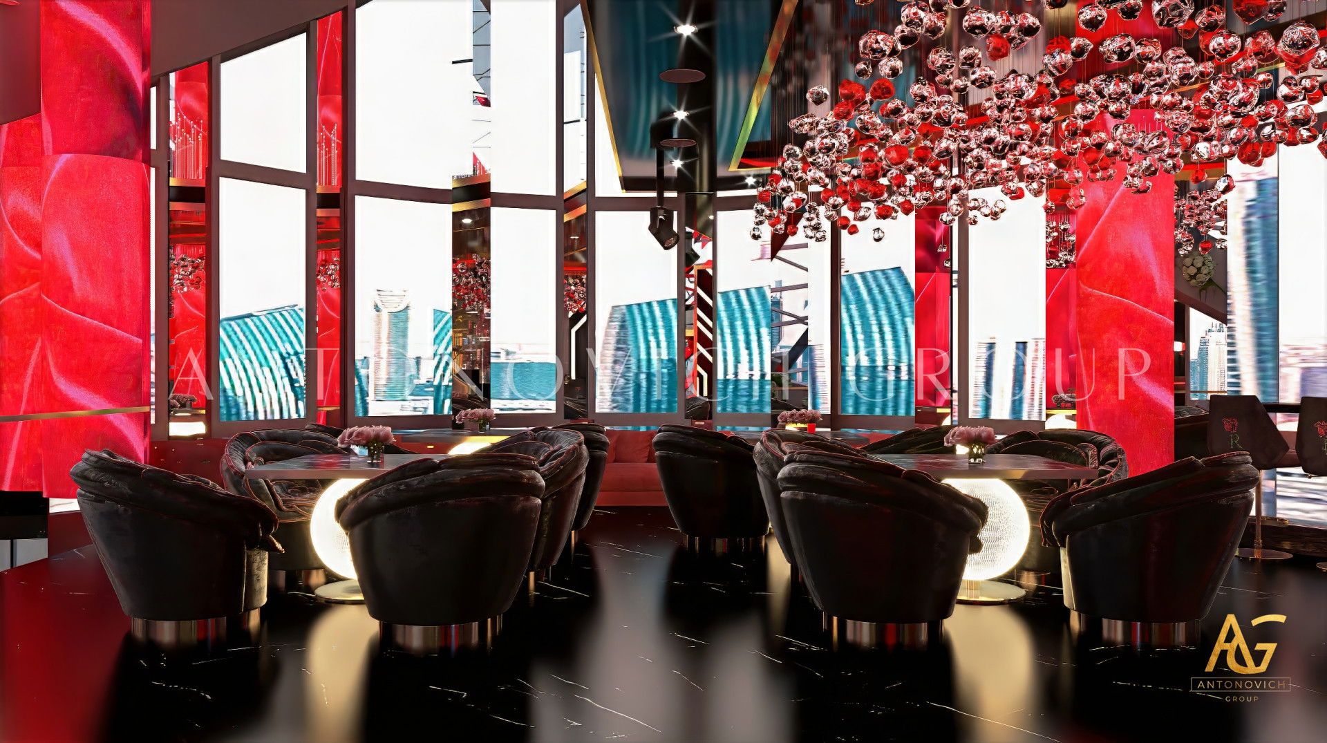 Просторное кафе в торговом центре