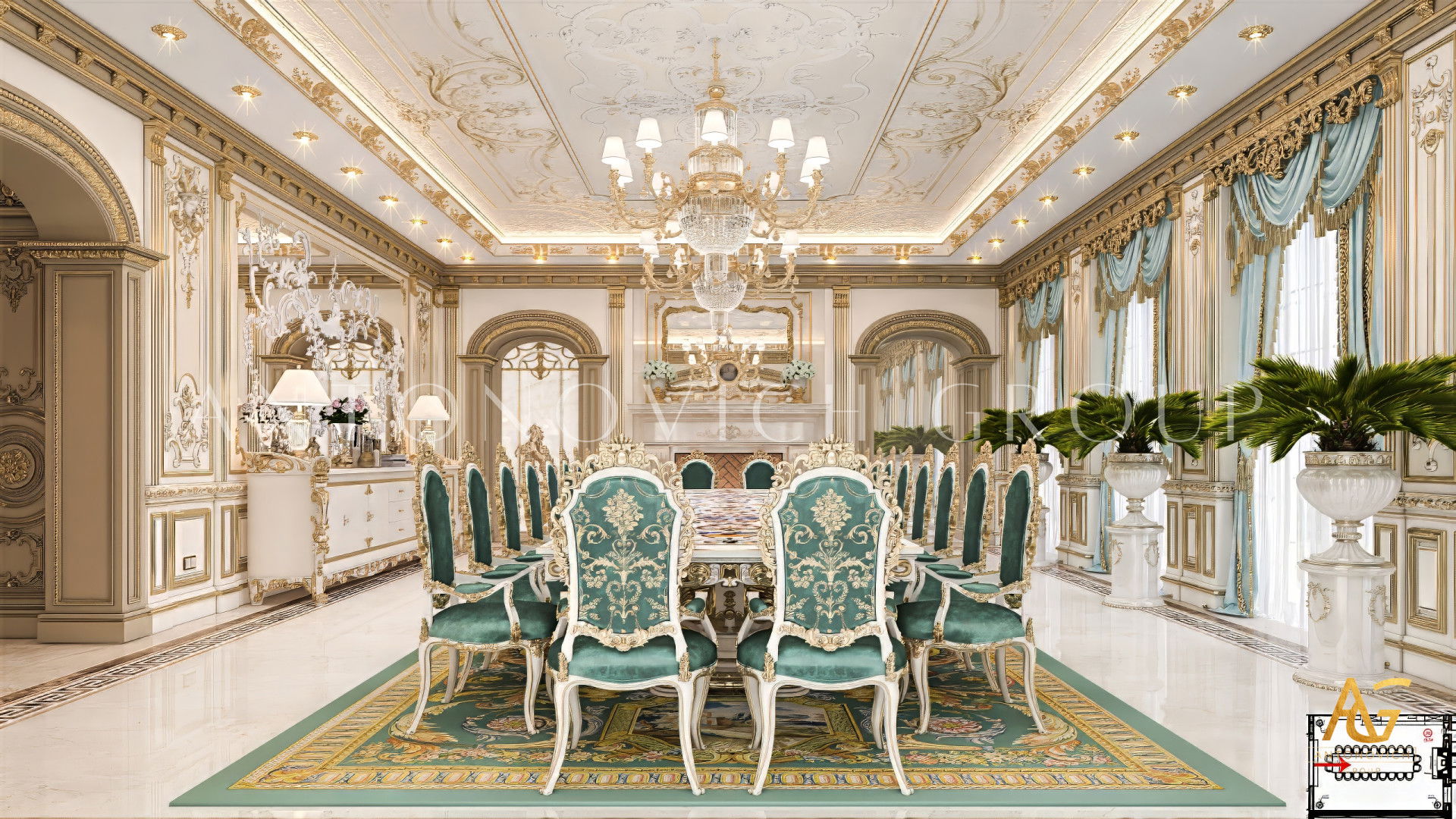 غرفة طعام رائعه