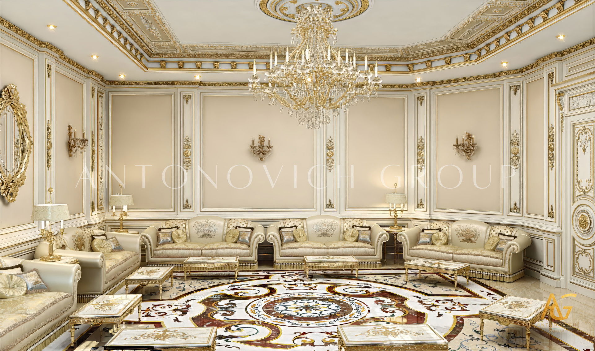 Luxury- Modern Family Sitting Room