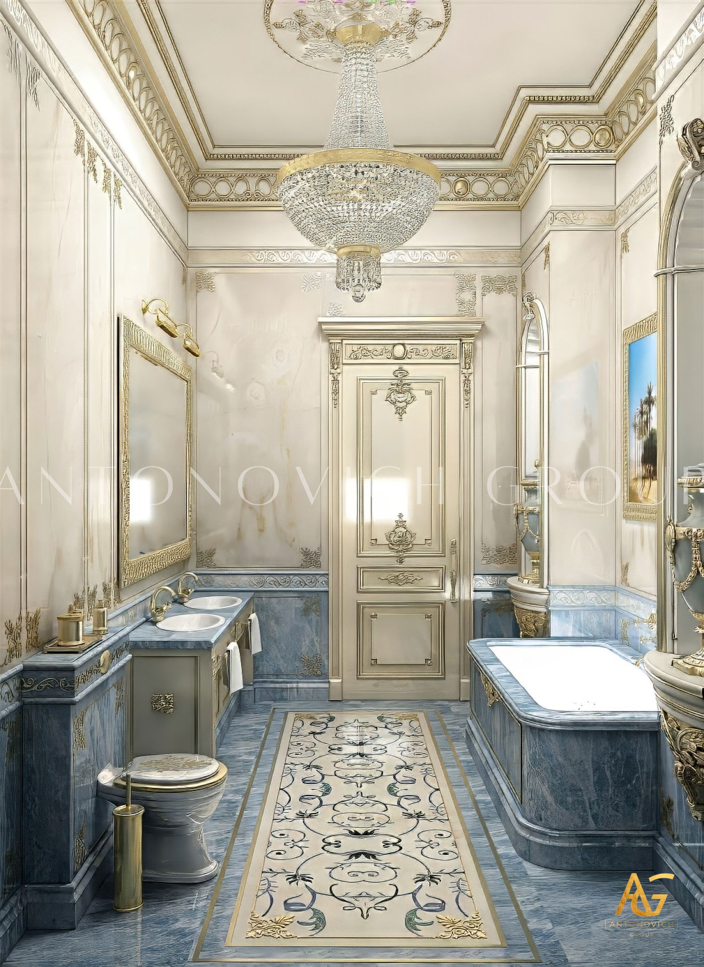 Elegant Bathroom Interior Design in Dubai