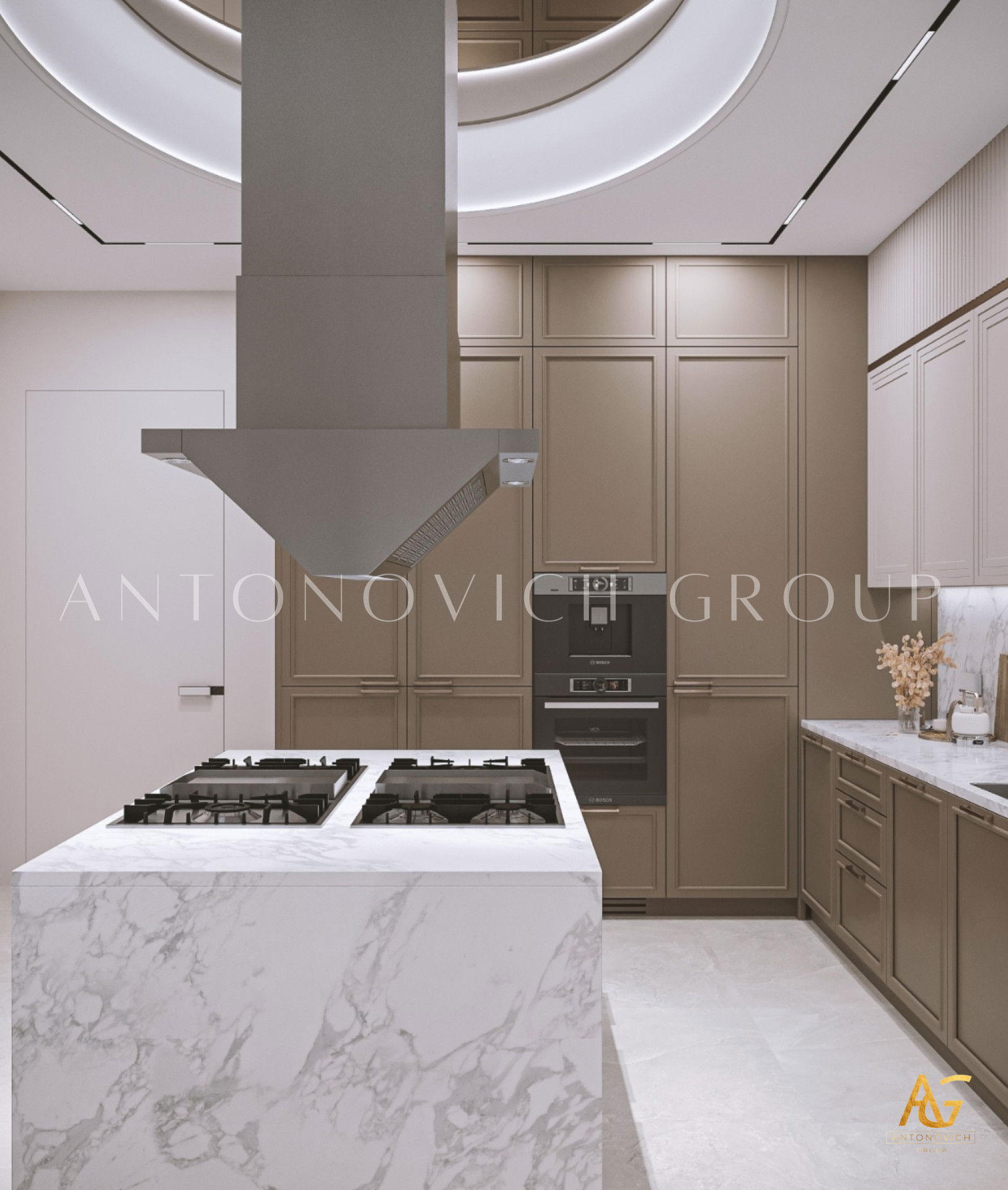 المطبخ الفاخر و غرفة الطعام