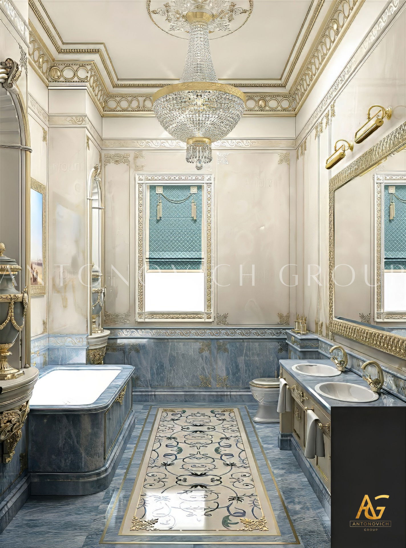 Elegant Bathroom Interior Design in Dubai