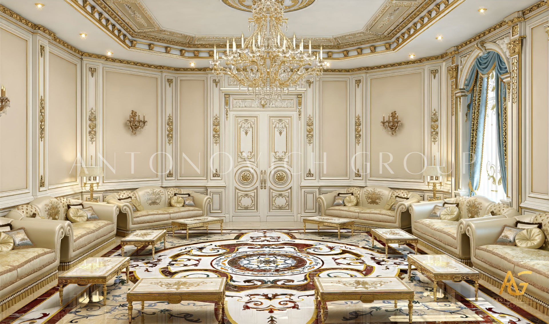 Luxury- Modern Family Sitting Room