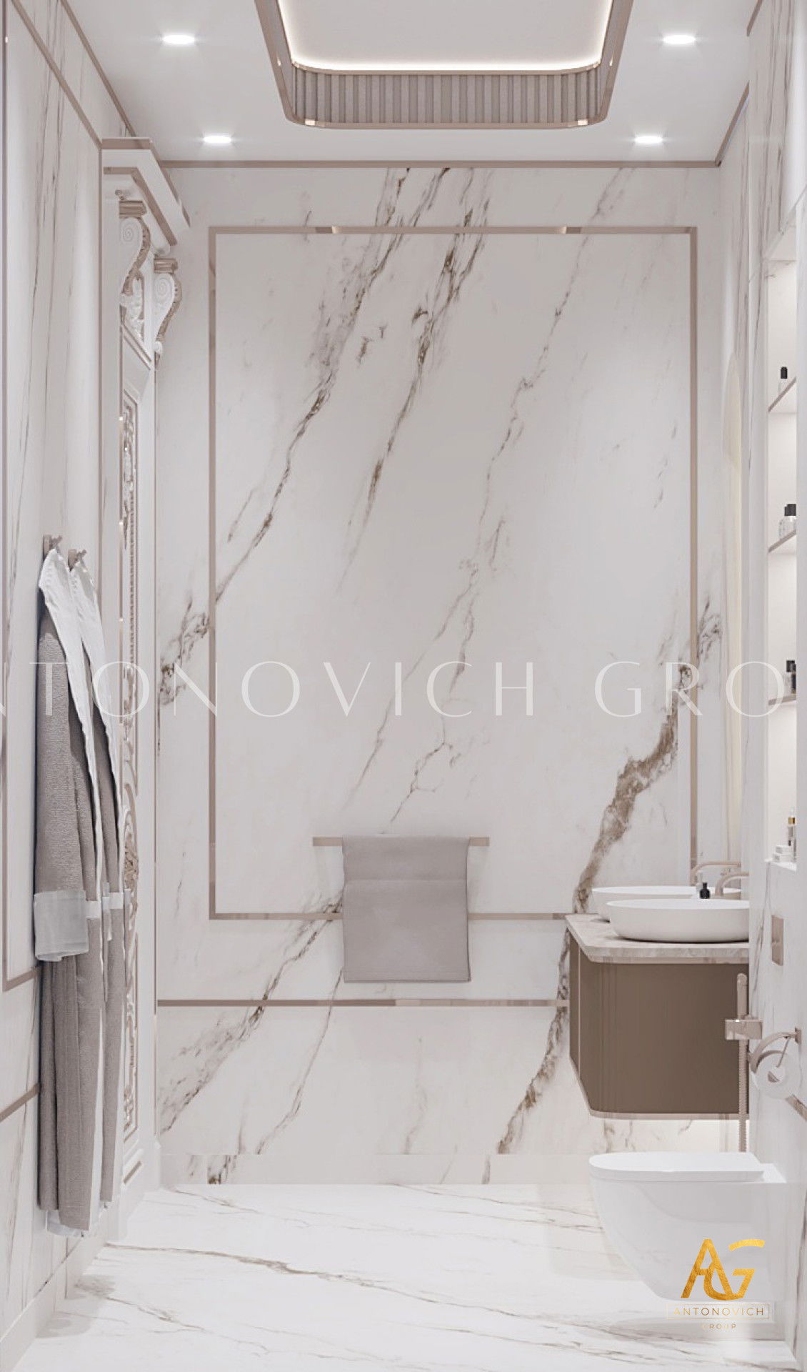 Interesting bathroom design