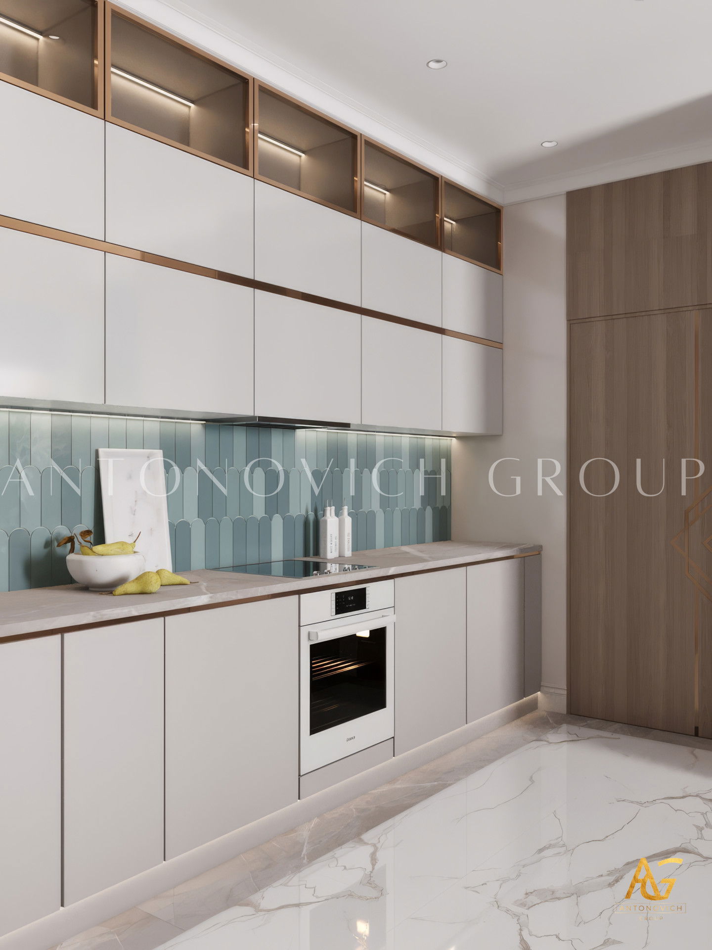 Smart family kitchen interior