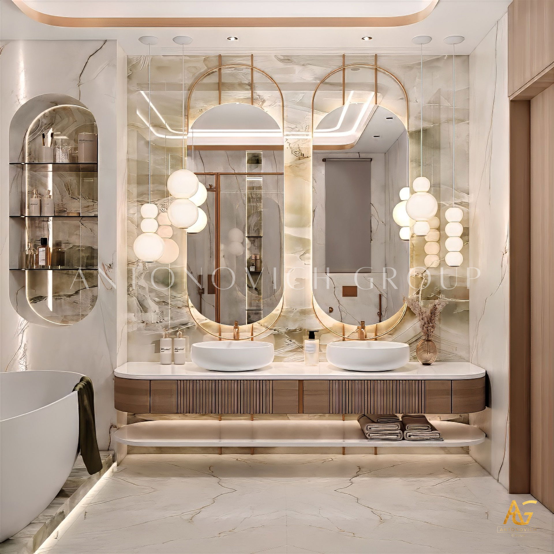 MINIMALIST LUXURY BATHROOM INTERIOR DESIGN
