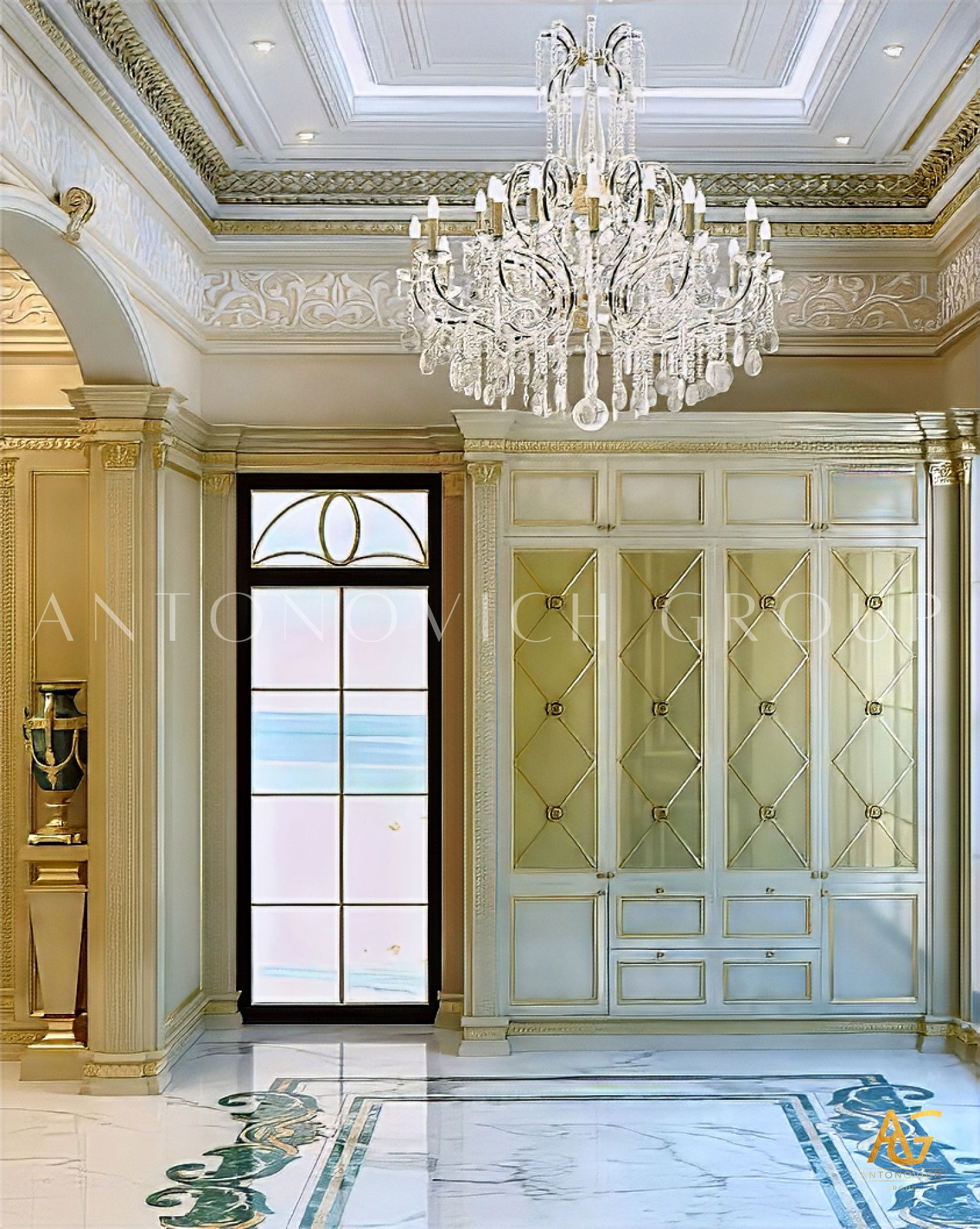 Elegant Blue Kitchen Design