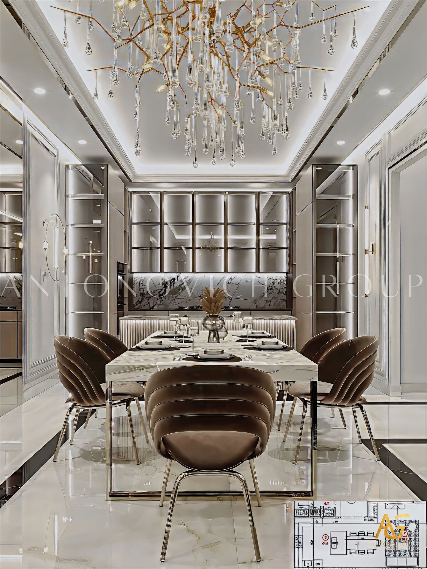 فيلا عائلية على الطراز العربي الحديث