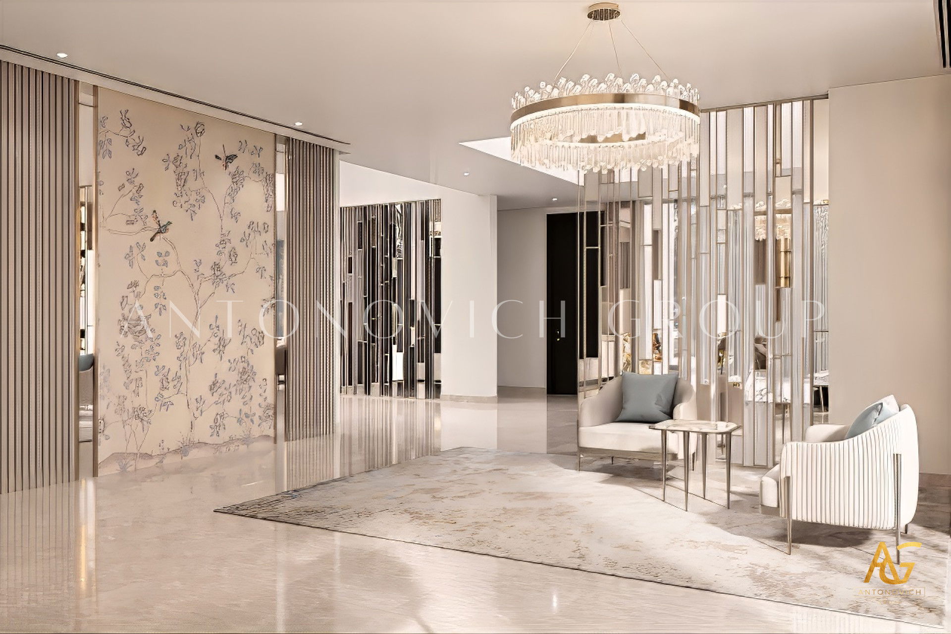 تصميم داخلي لغرفة طعام في الامارات